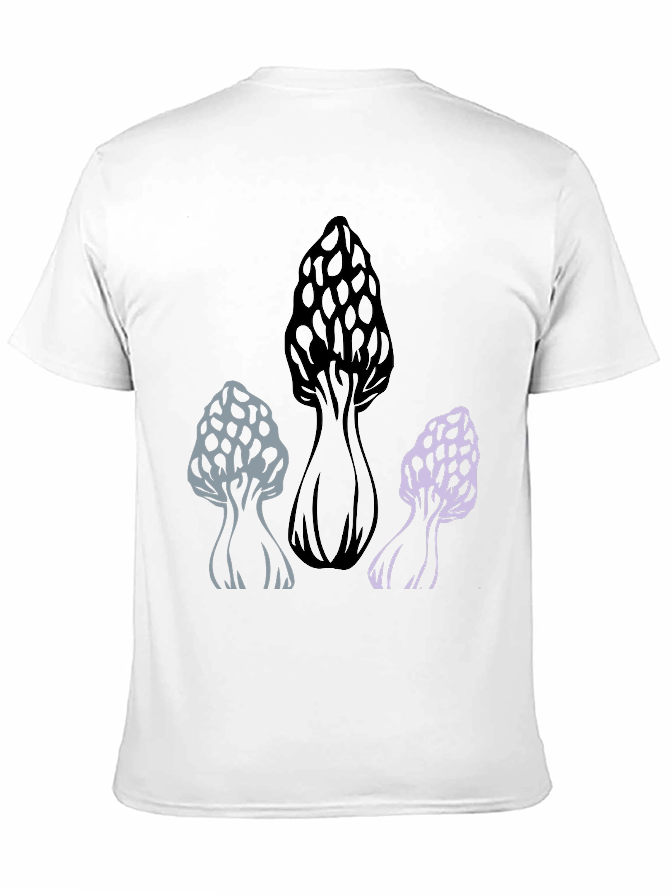 Mushroom Graphic Tee - Black Cotton Blend