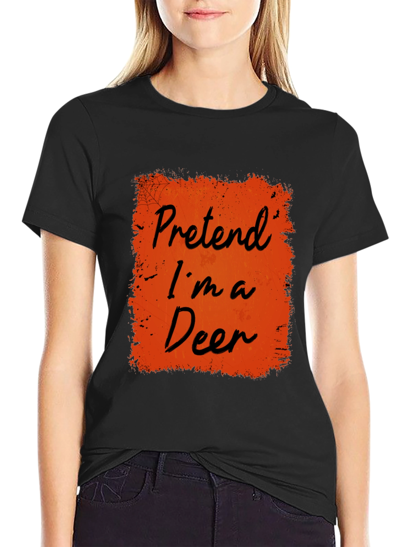 Pretend Im A Deer Halloween Costume T-Shirt