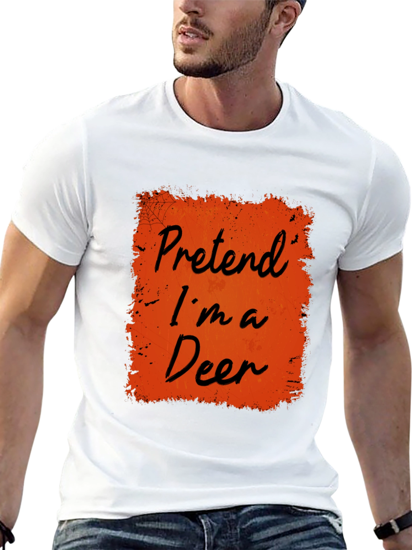 Pretend Im A Deer Halloween Costume T-Shirt
