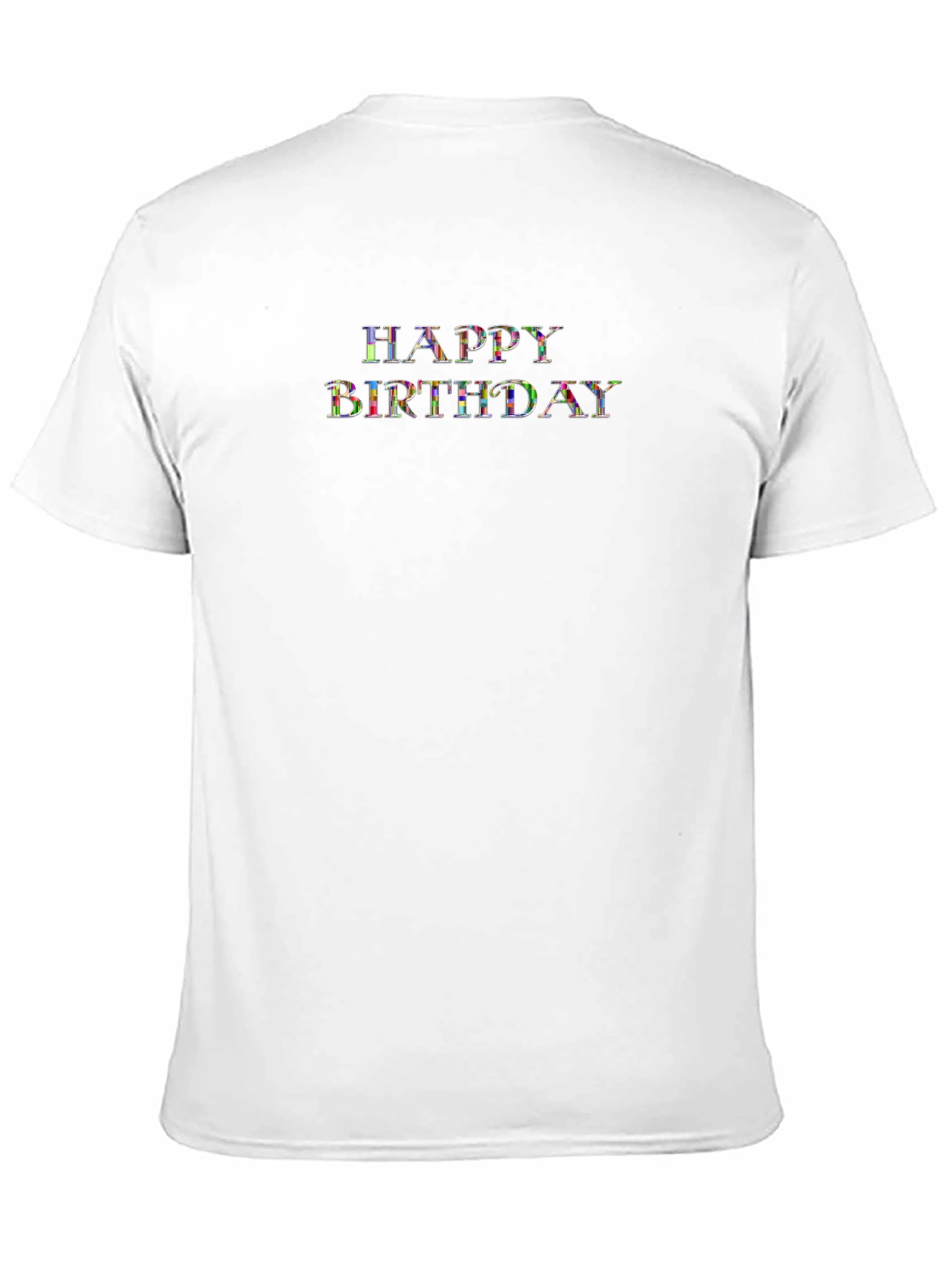 Happy Birthday Graphic Black T-Shirt