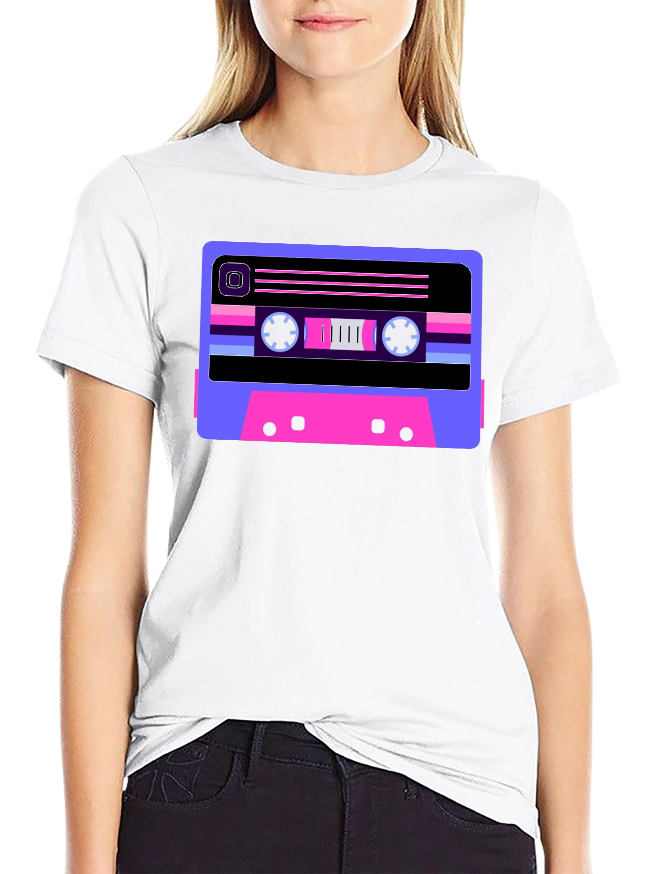 Retro Cassette Tape Graphic T-Shirt