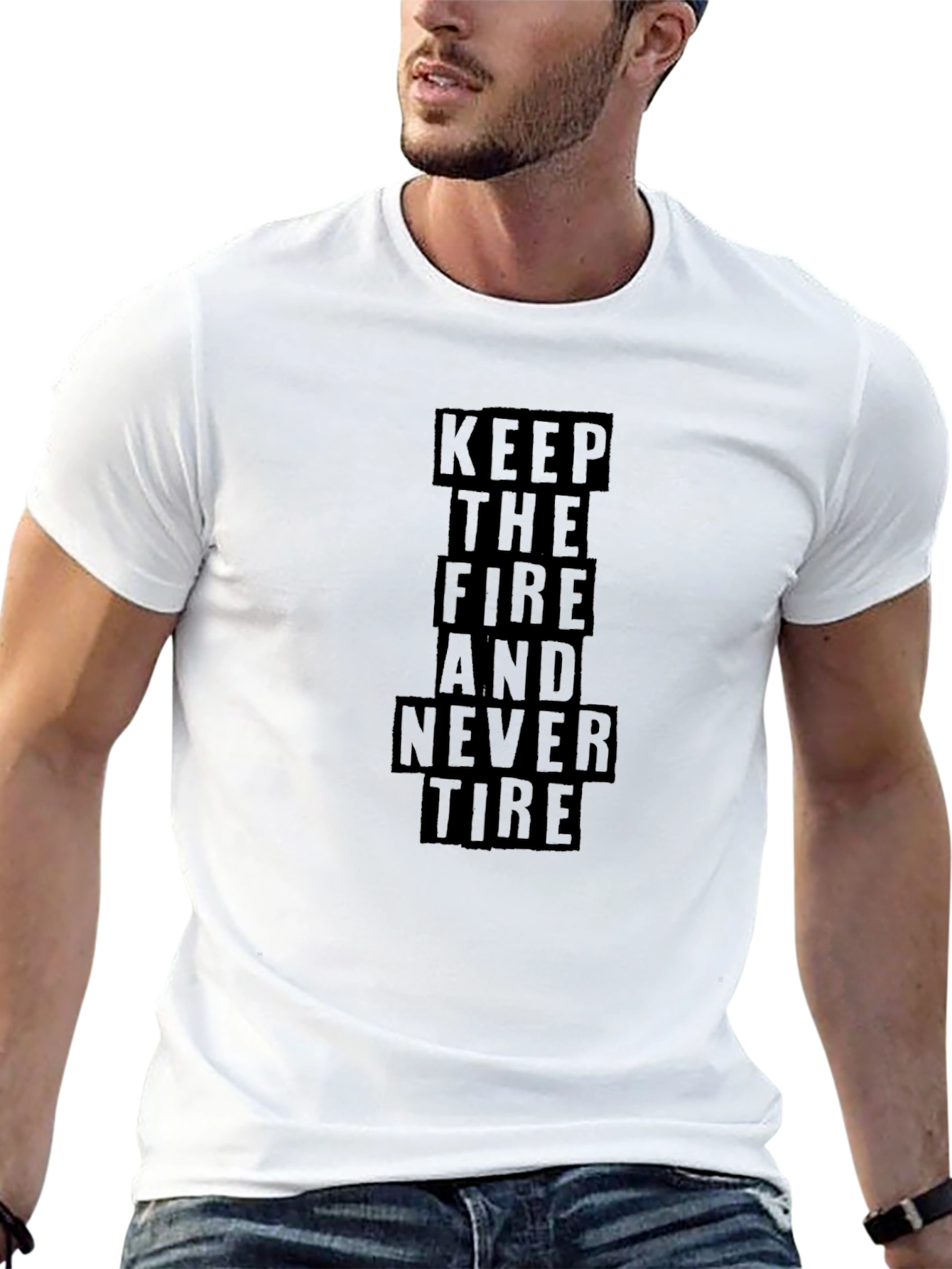 Keep The Fire T-Shirt - Motivational Graphic Tee