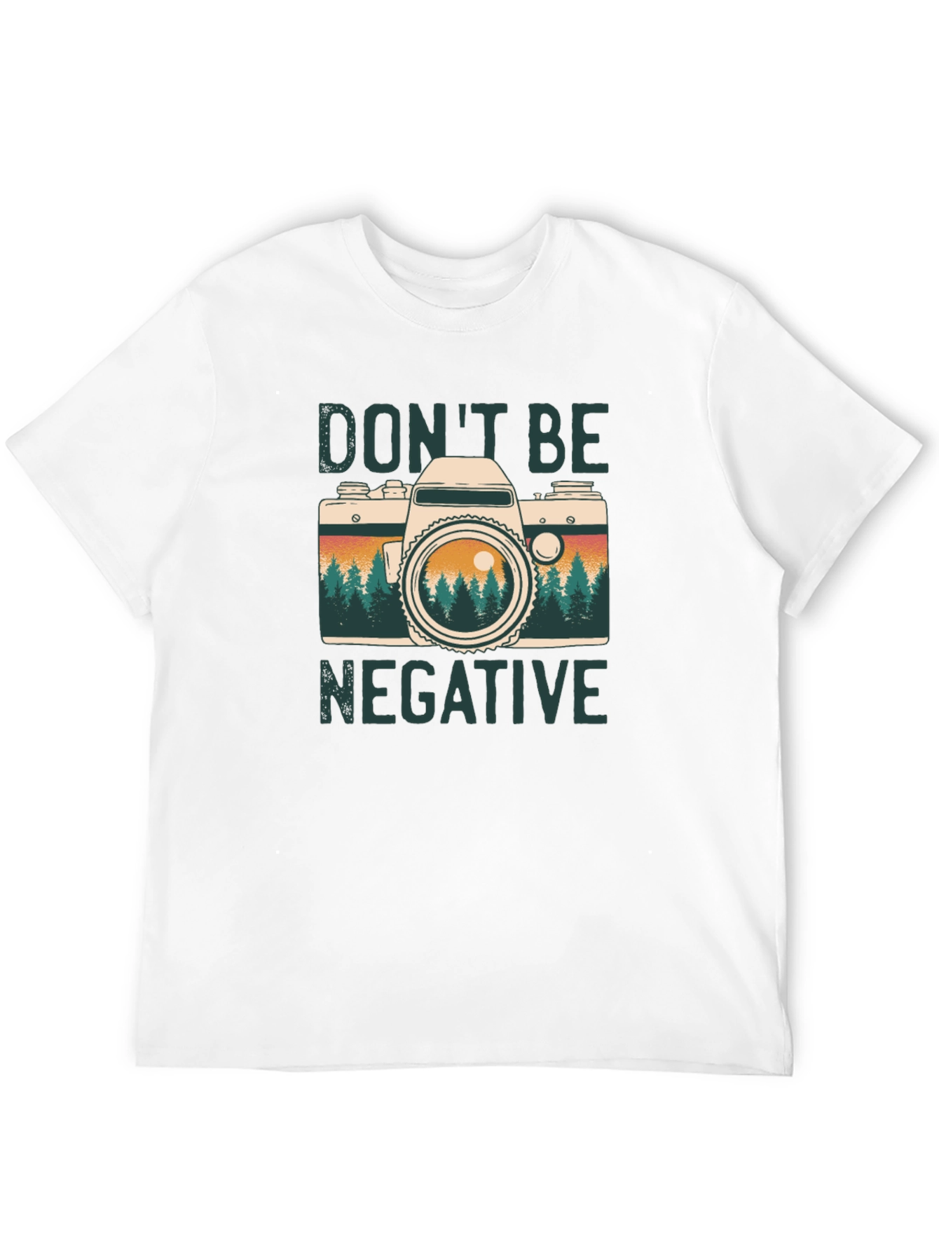 Dont Be Negative Camera Graphic Tee