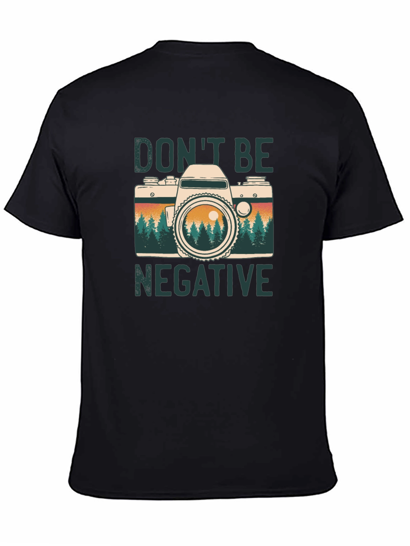 Dont Be Negative Camera Graphic Tee