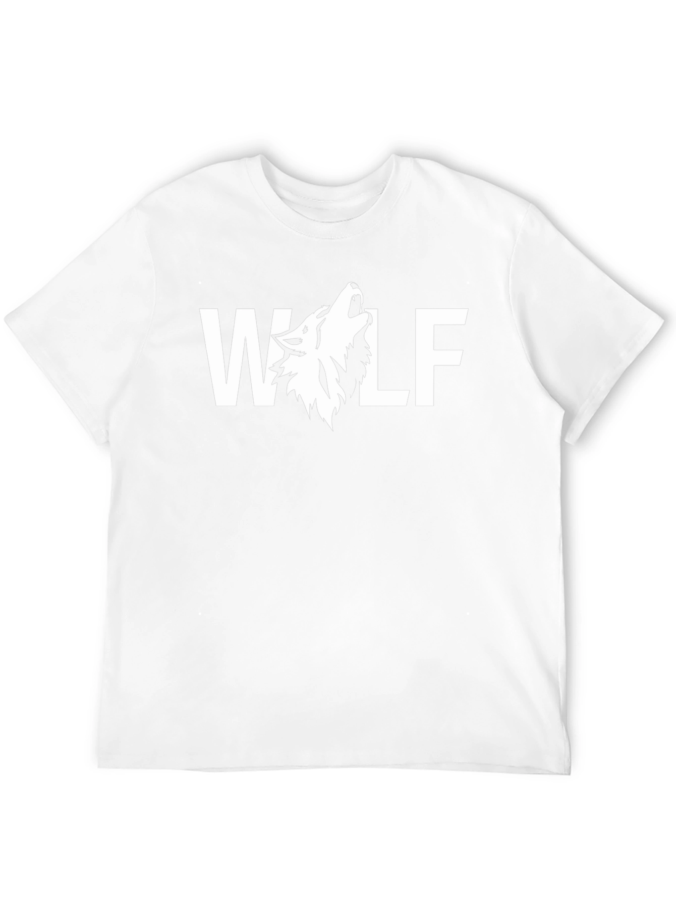 Wolf Graphic Print Black T-Shirt