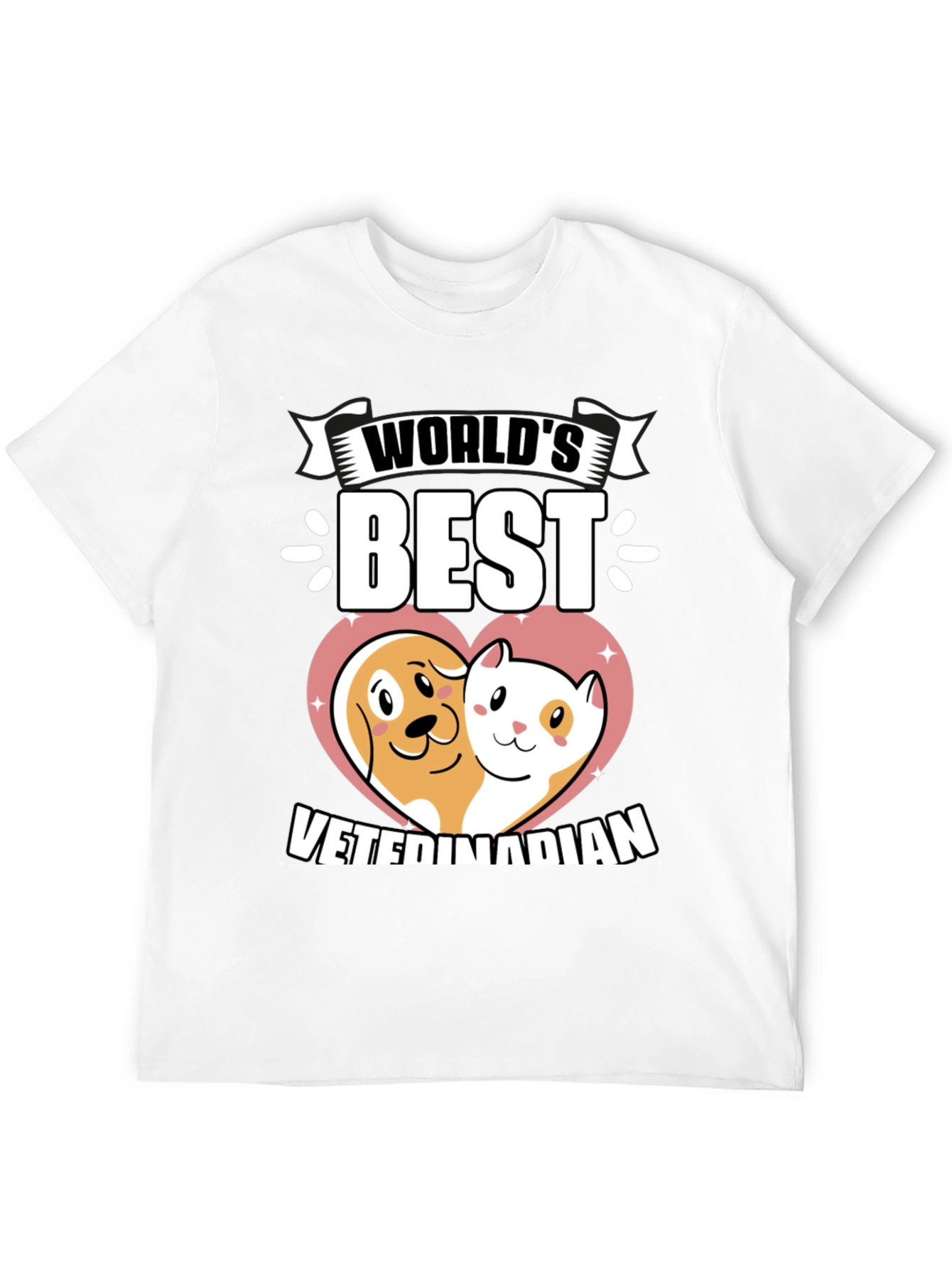 Worlds Best Veterinarian Pet Lover T-Shirt