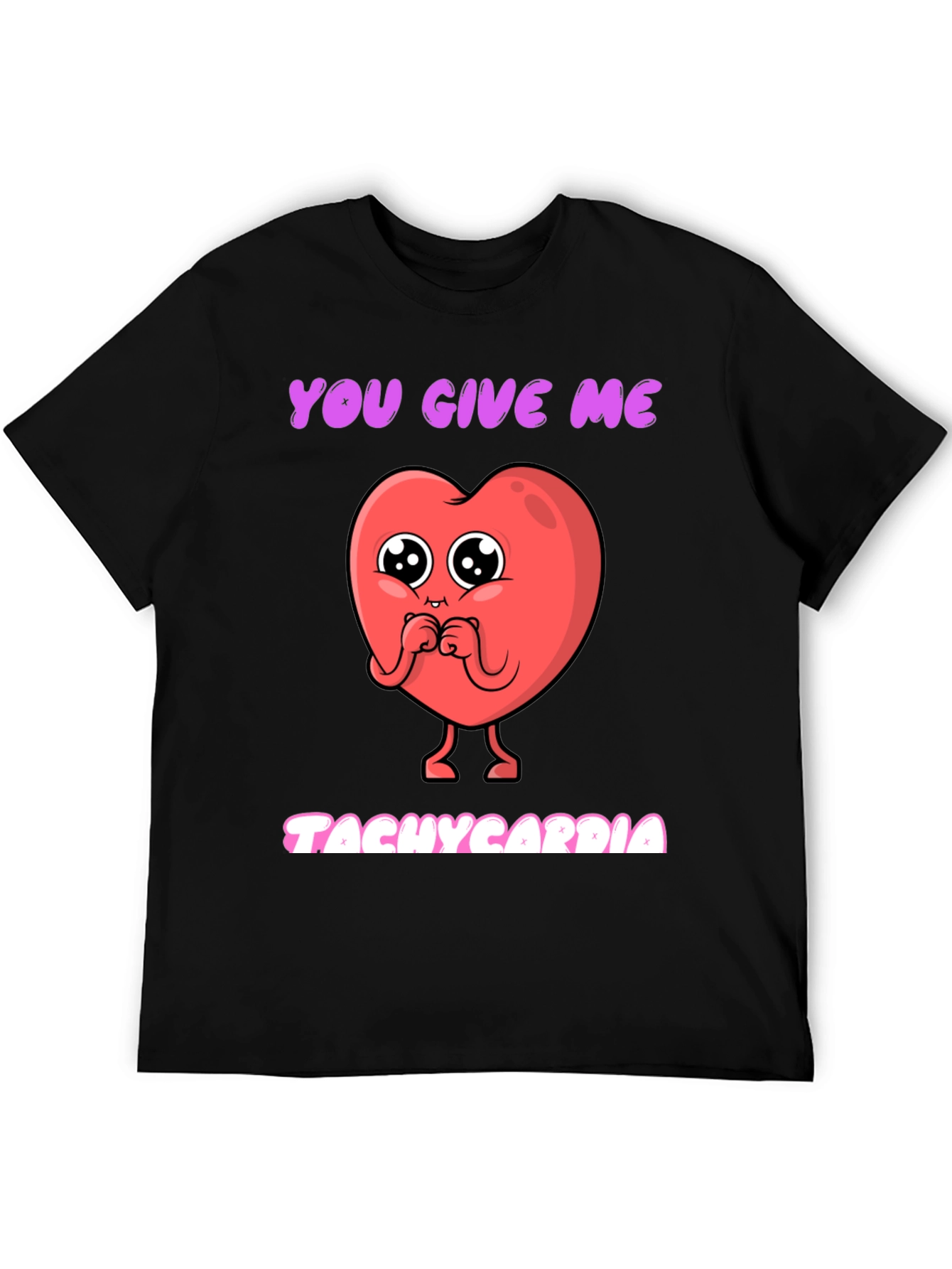 Tachycardia Heart Graphic Tee - Novelty Valentines Gift