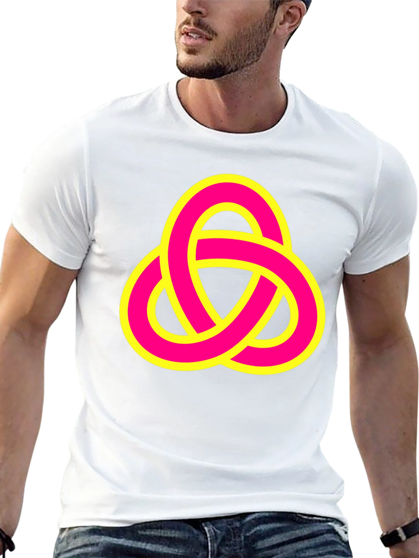 Abstract Knot Graphic Tee - Stylish & Unique Design