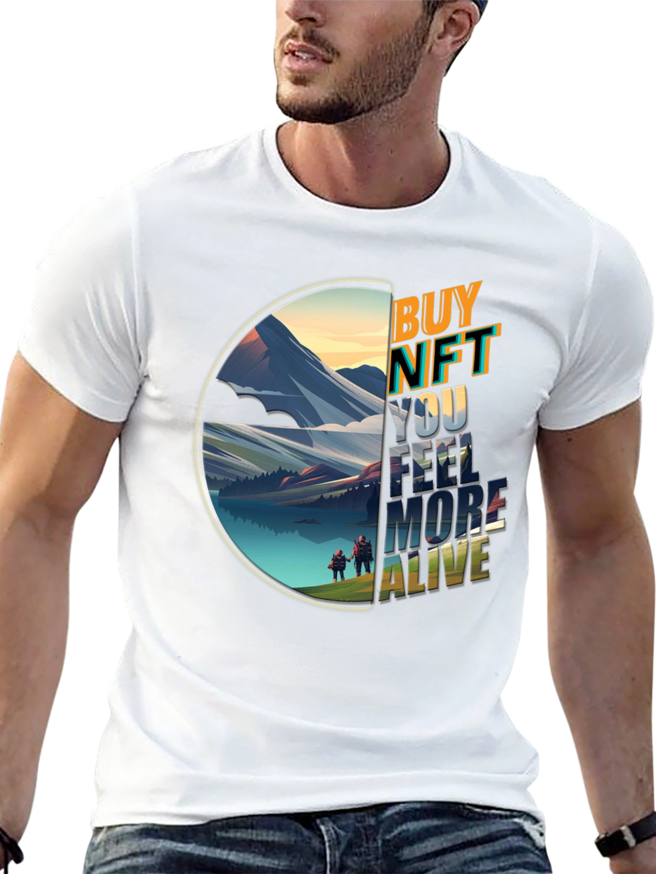 Buy NFT Feel More Alive Graphic T-Shirt