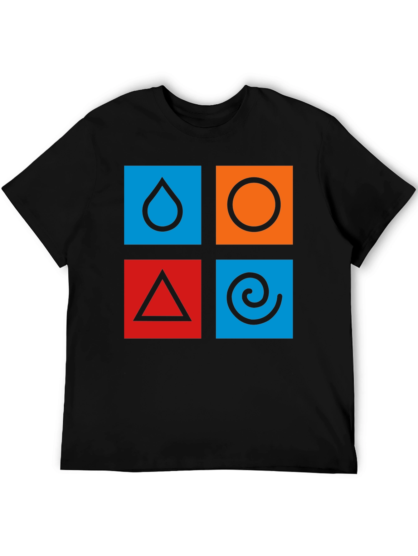 Elemental Symbol T-Shirt - Earth Air Fire Water