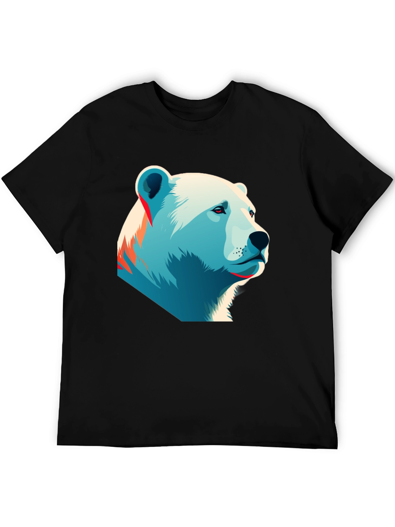 Polar Bear Graphic Tee - Black