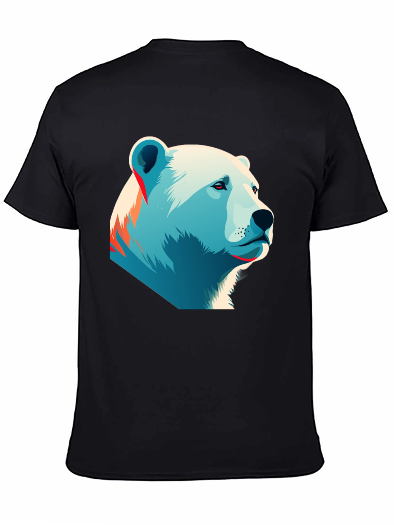 Polar Bear Graphic Tee - Black