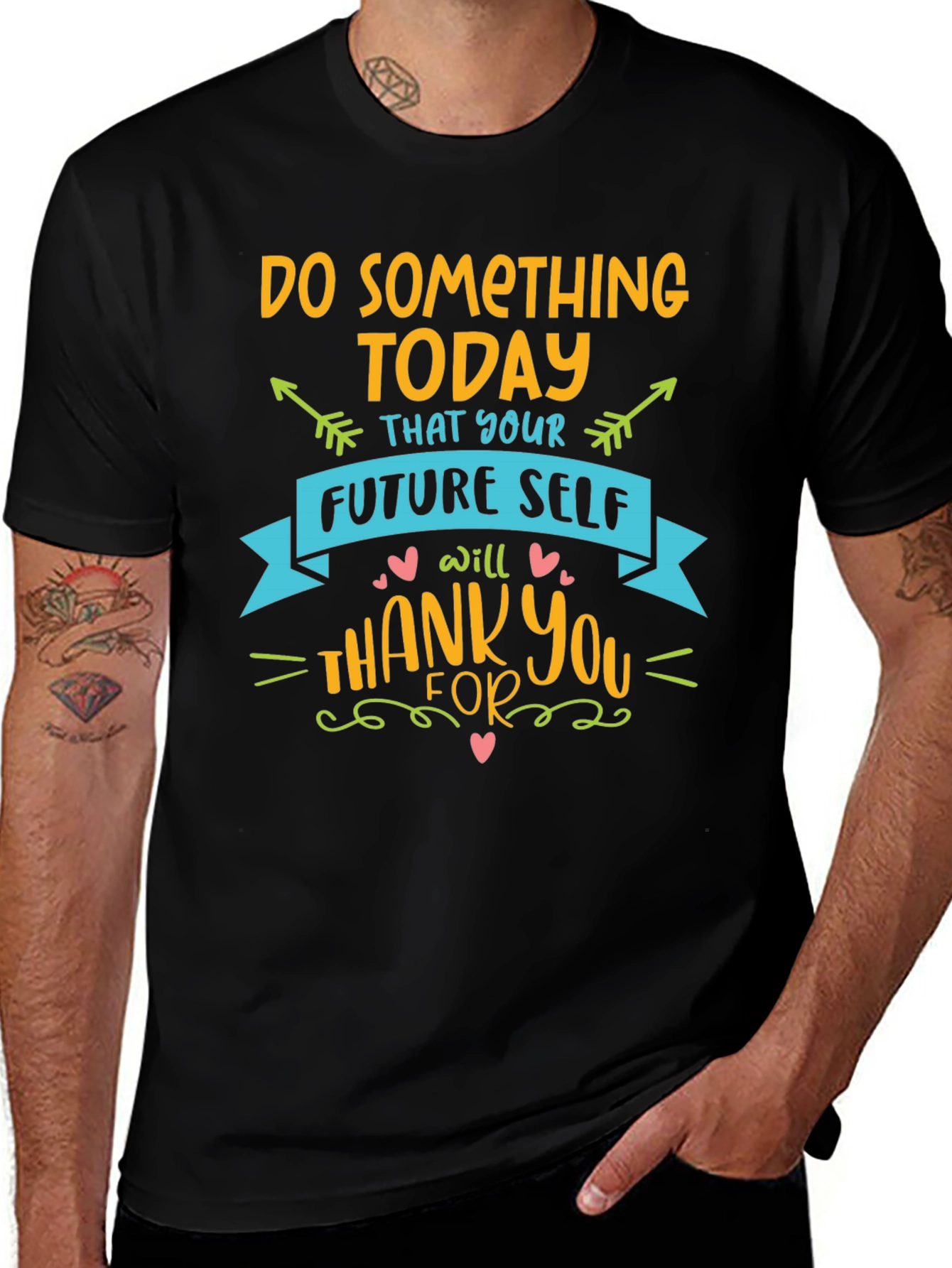 Inspirational Graphic Tee - Do Something Today T-Shirt
