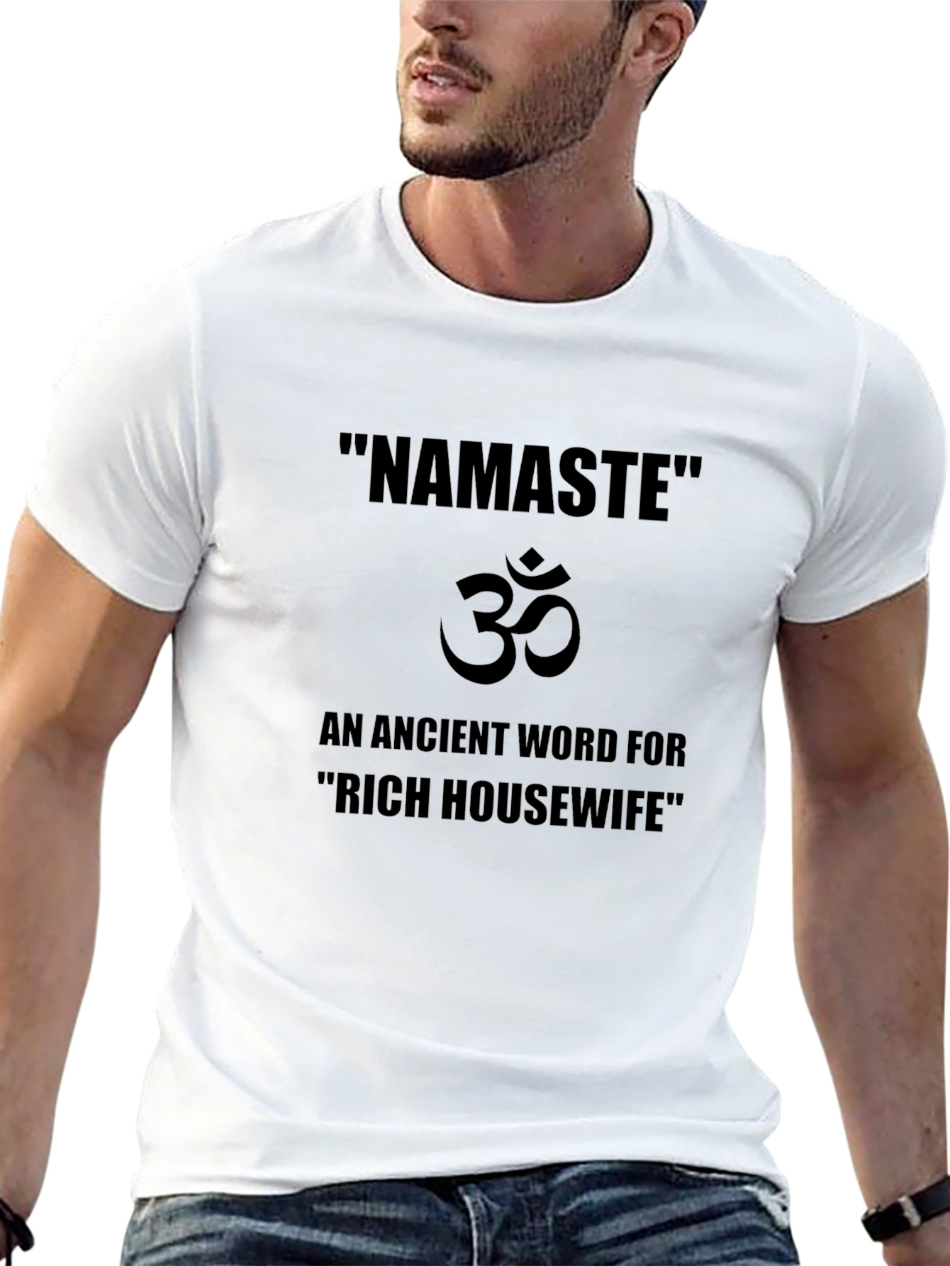 Namaste Rich Housewife Black T-Shirt