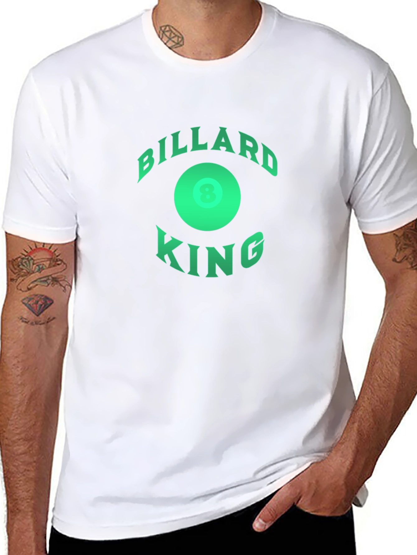 Billiard King T-Shirt - 8 Ball Design