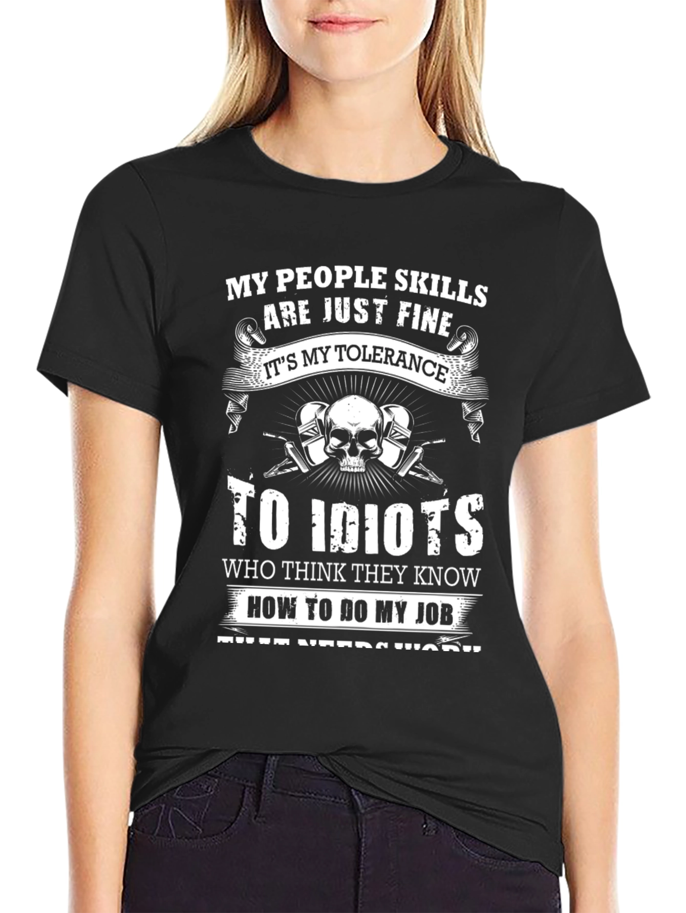 My People Skills Tolerance to Idiots T-Shirt