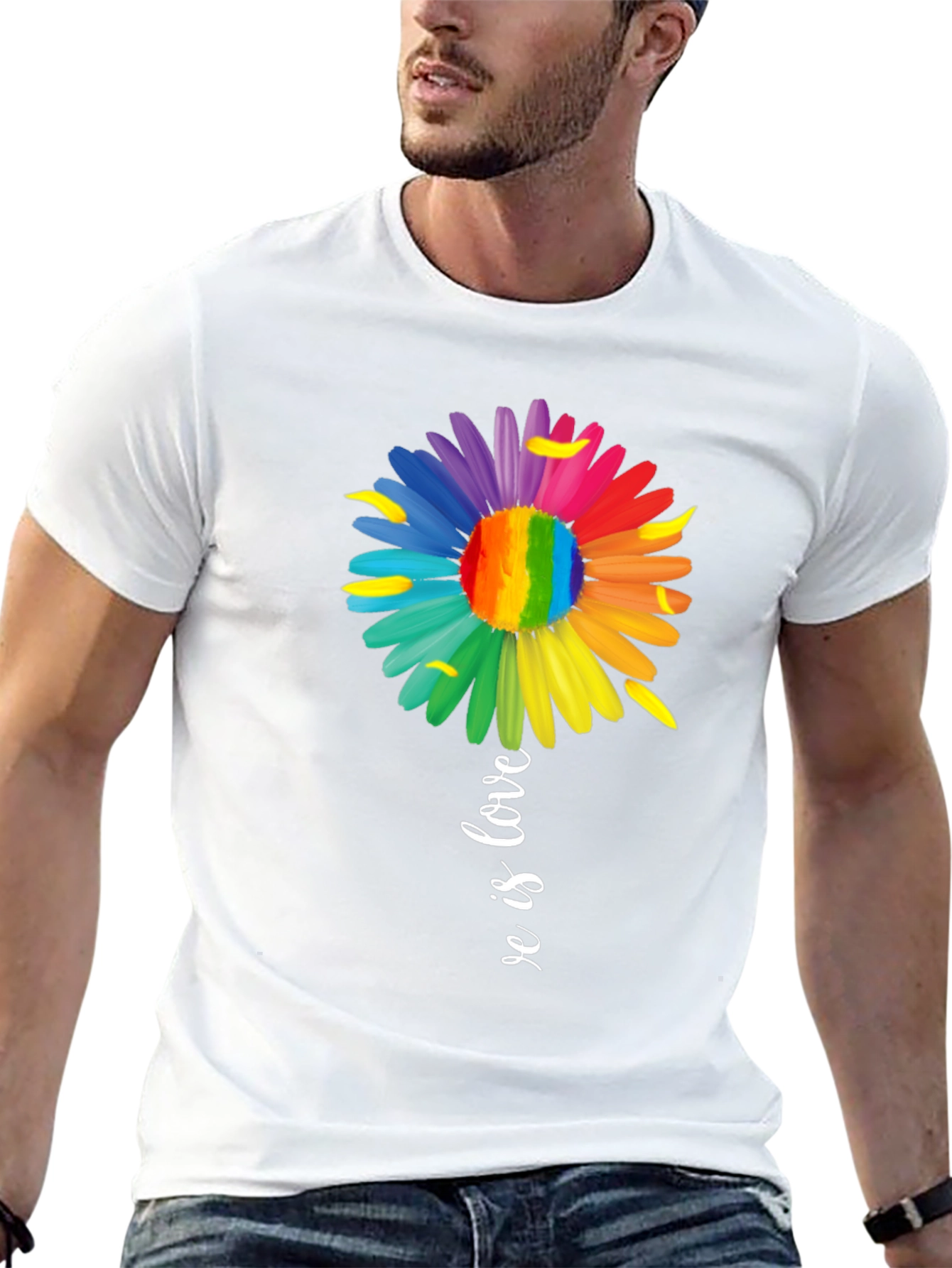 Love is Love Rainbow Flower T-Shirt