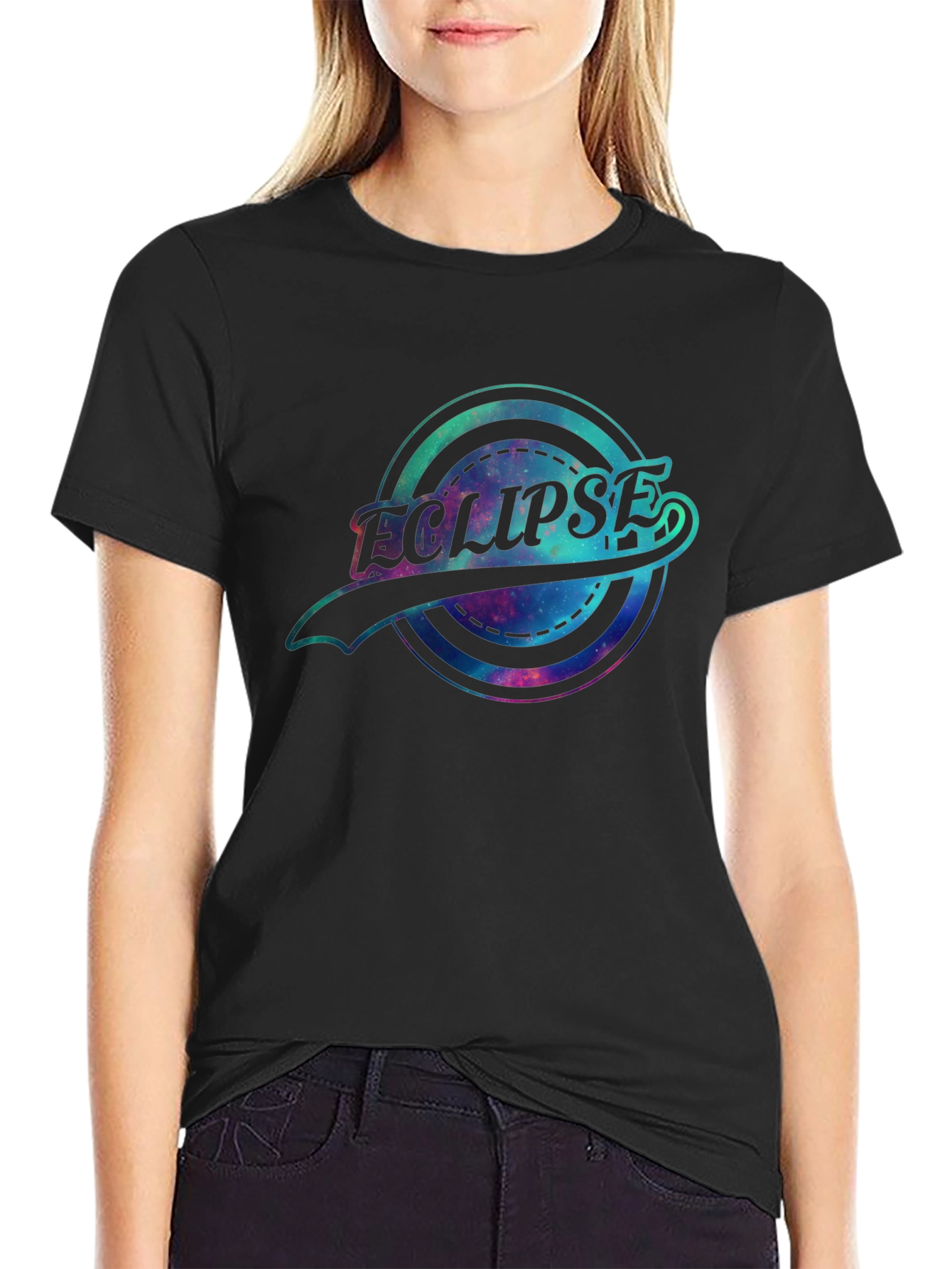 Eclipse Graphic T-Shirt - Galaxy Design