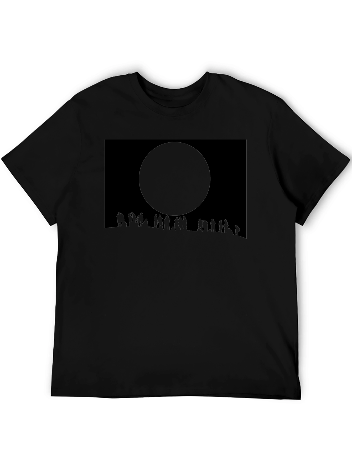 Eclipse Crowd Tee - Dark Sky Silhouette T-Shirt