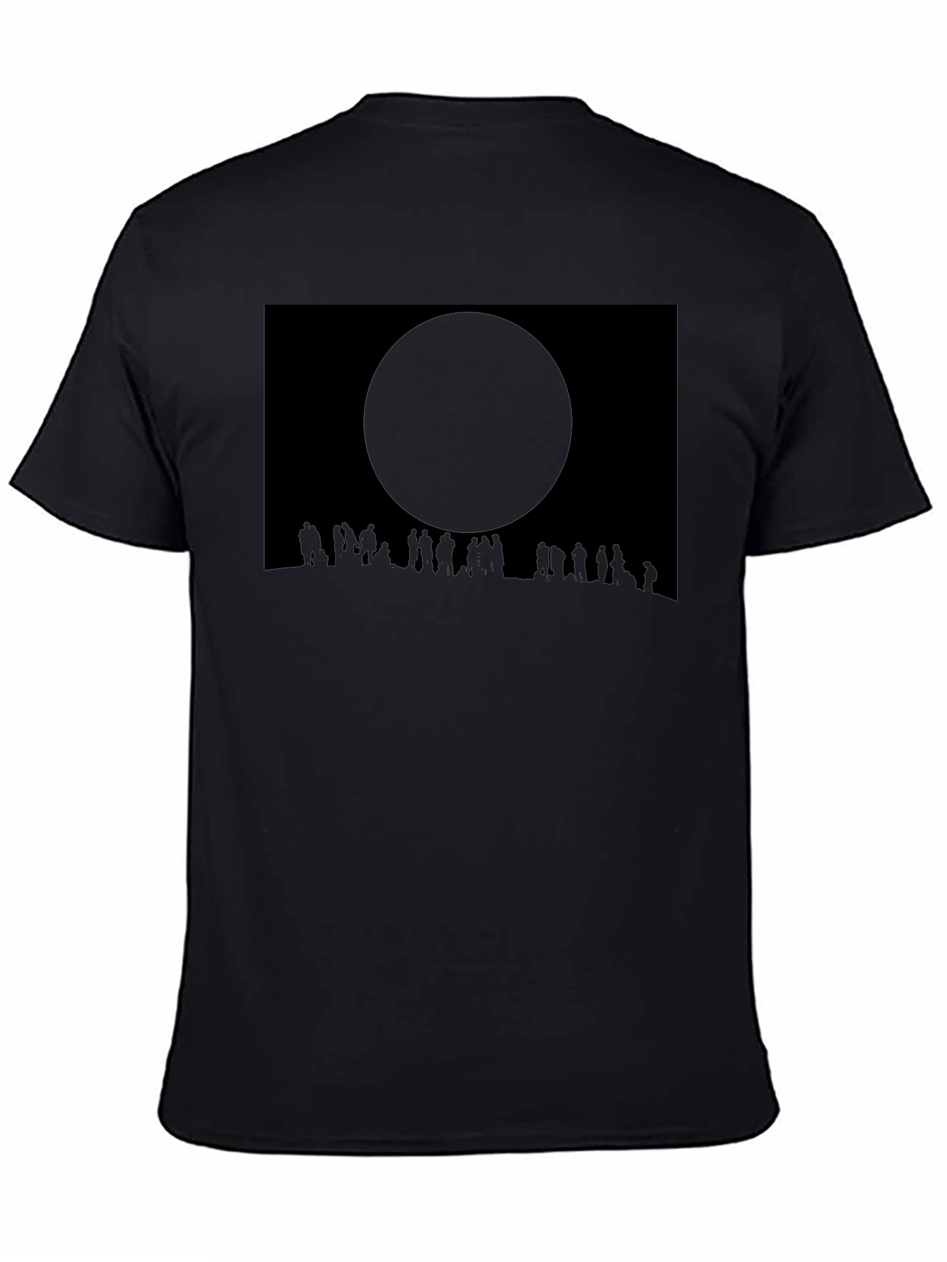 Eclipse Crowd Tee - Dark Sky Silhouette T-Shirt