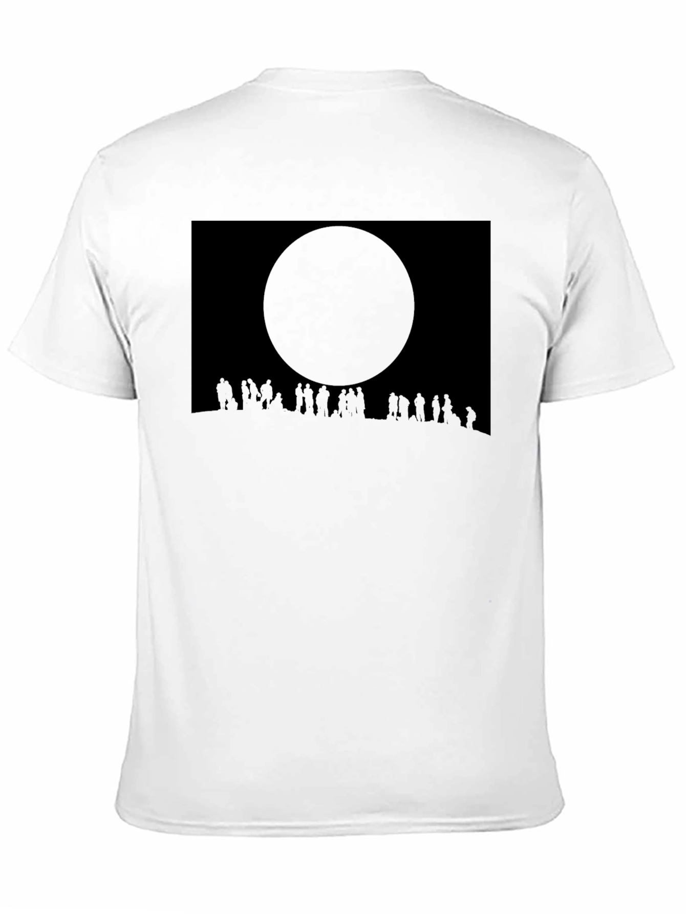 Eclipse Crowd Tee - Dark Sky Silhouette T-Shirt