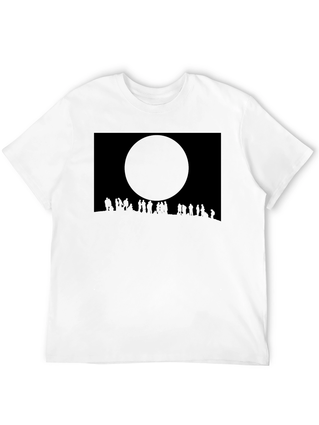 Eclipse Crowd Tee - Dark Sky Silhouette T-Shirt