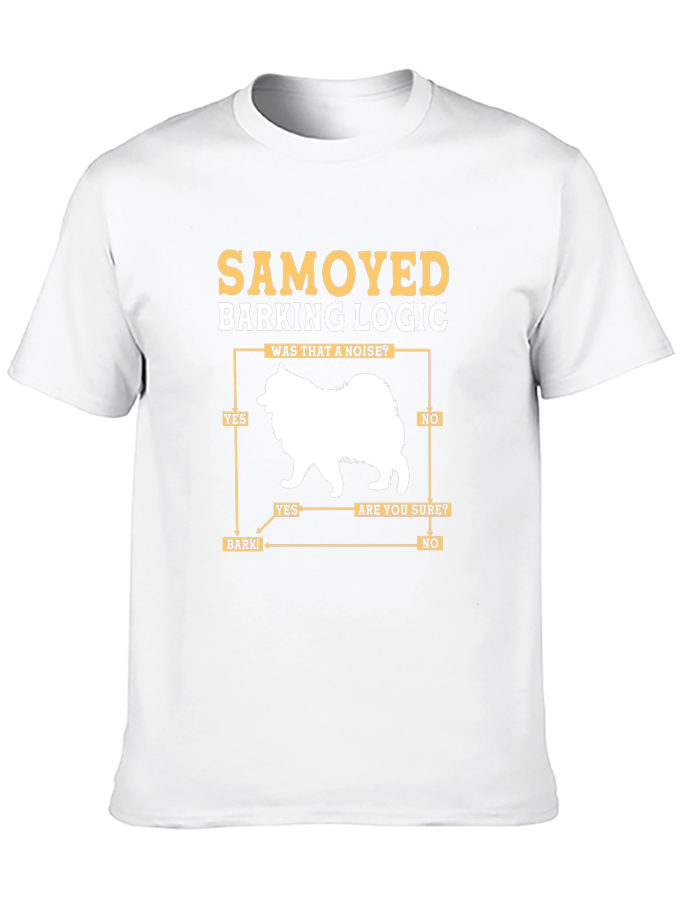 Samoyed Barking Logic Graphic Tee