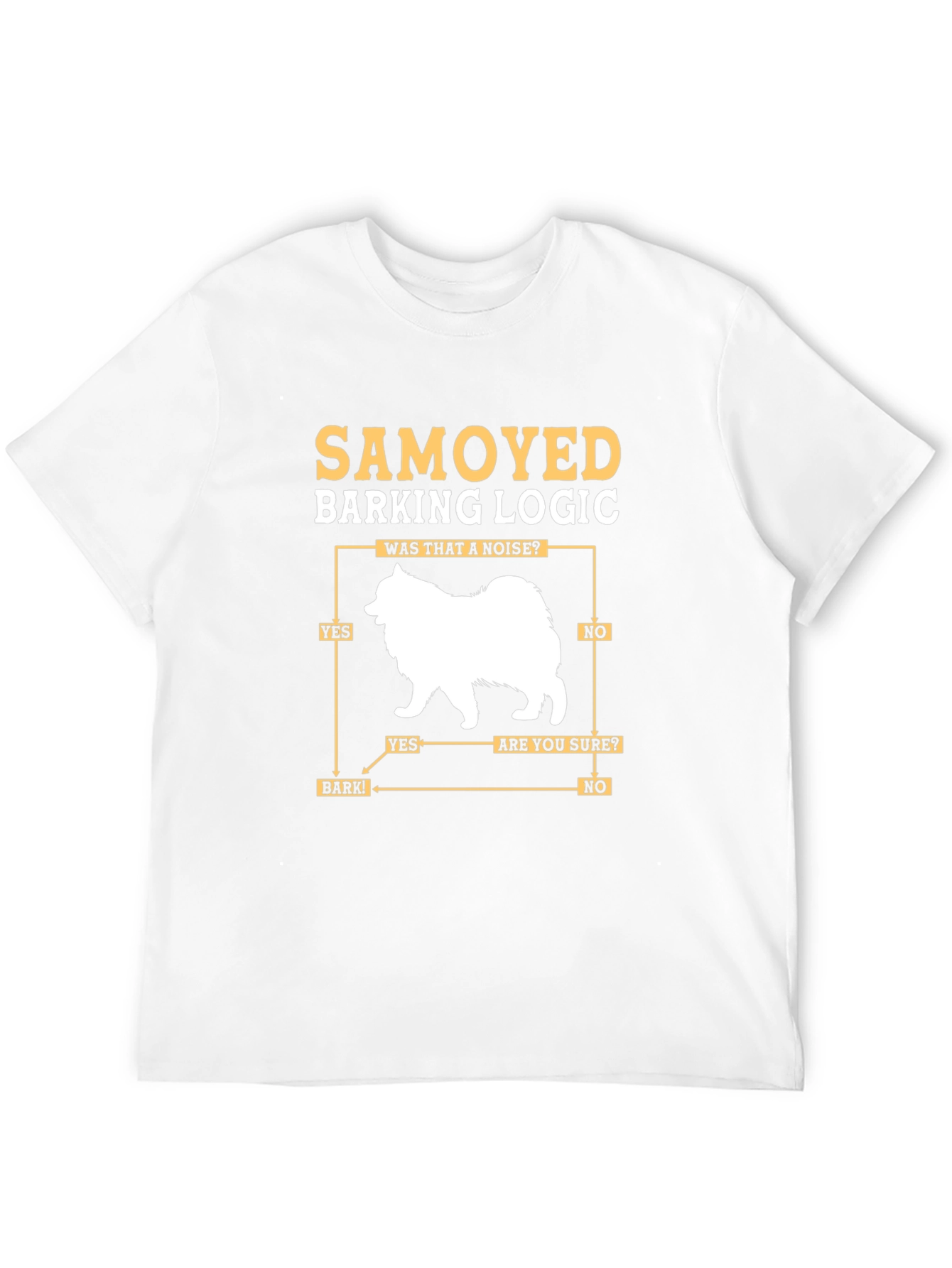 Samoyed Barking Logic Graphic Tee