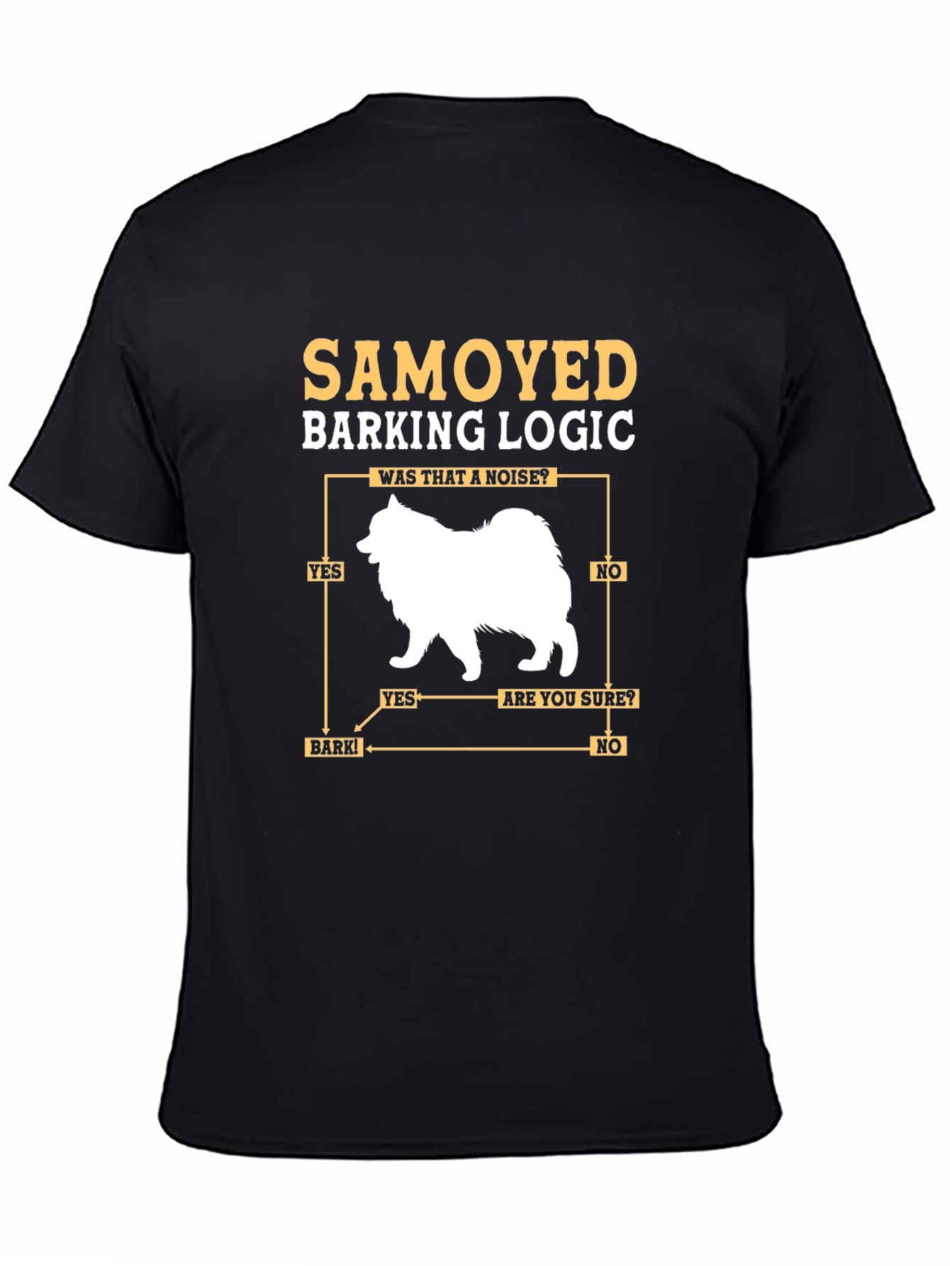 Samoyed Barking Logic Graphic Tee