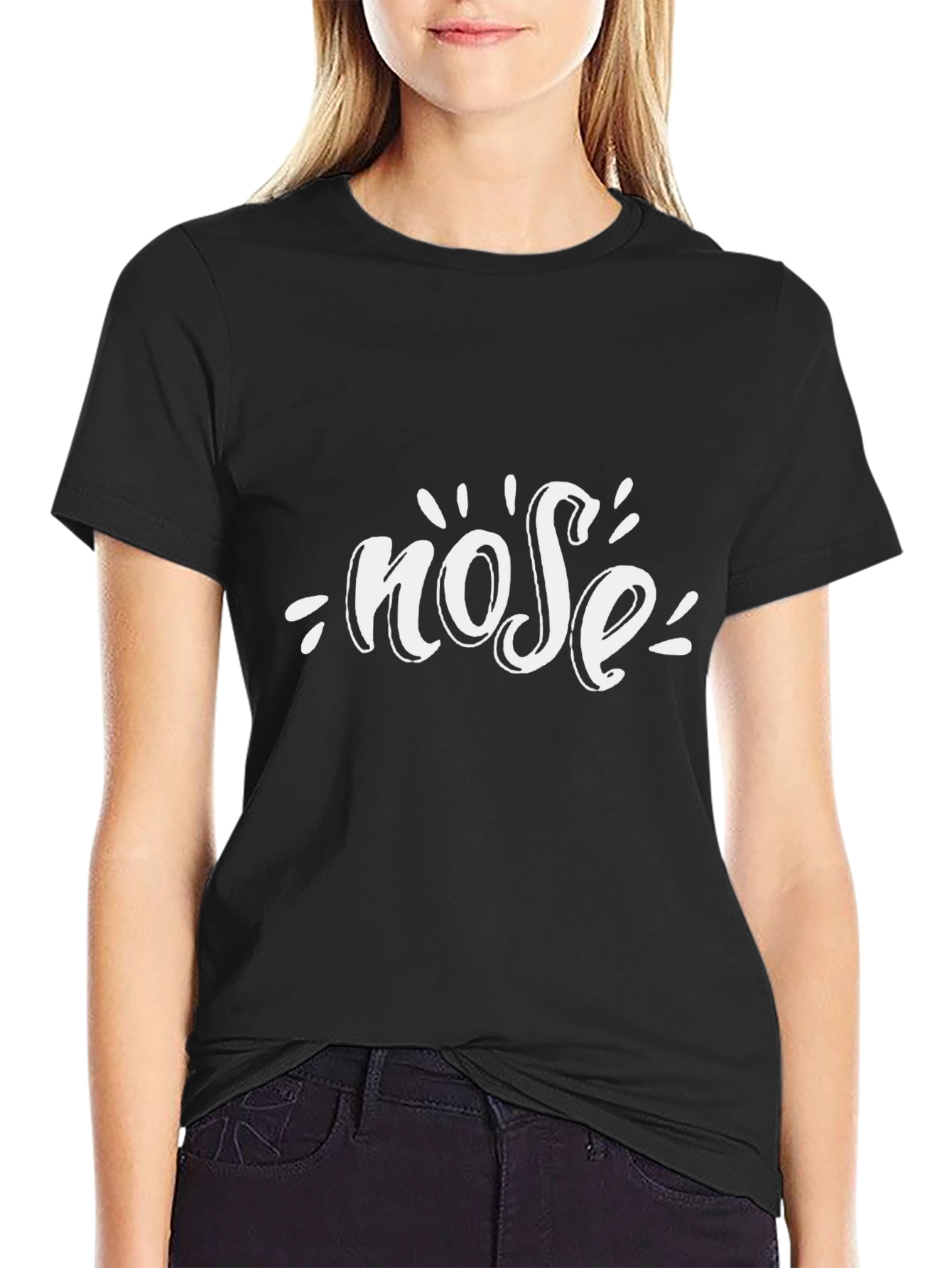 Nose Graphic Black Tee Shirt