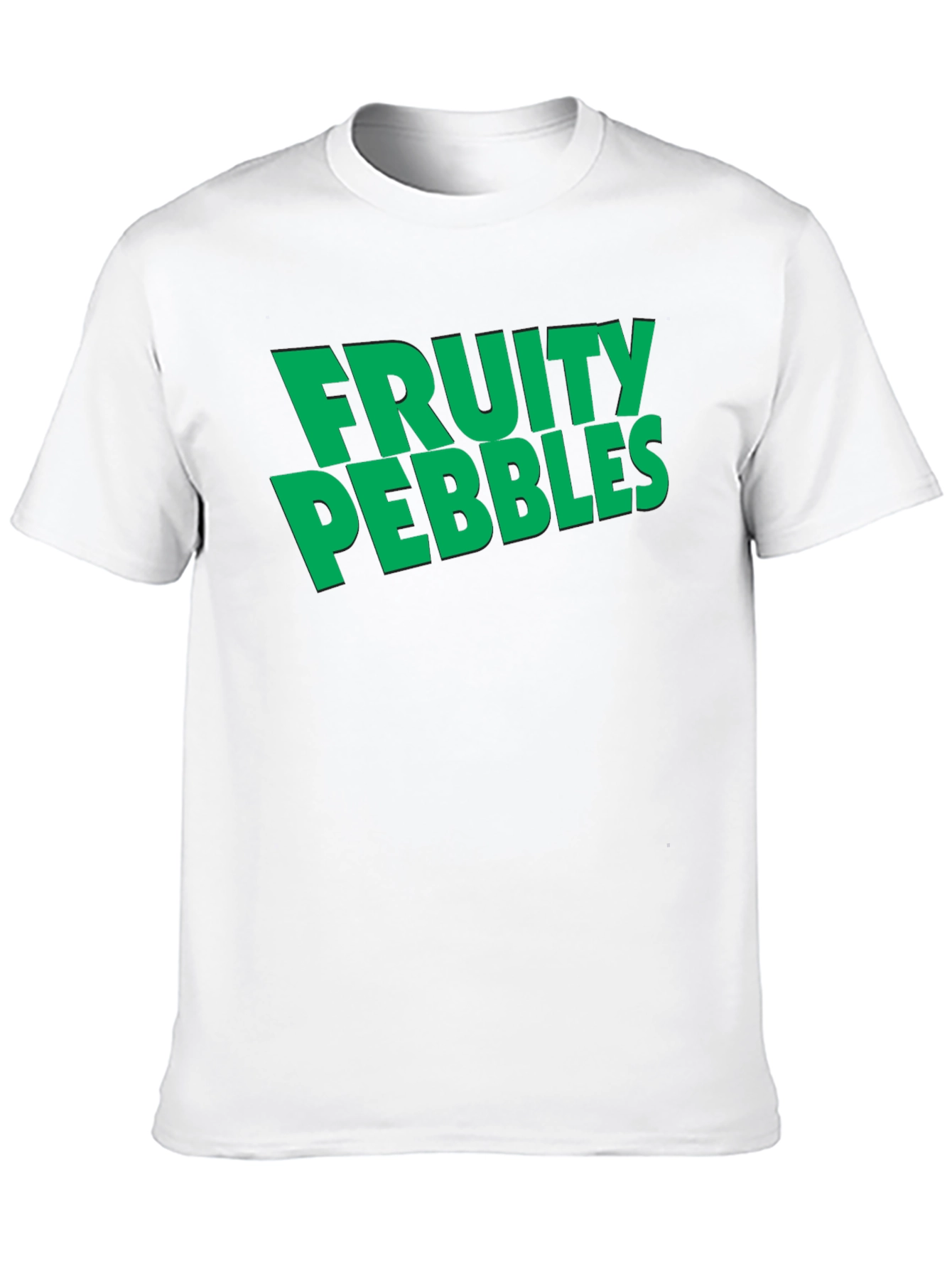 Fruity Pebbles Graphic Tee - Black Cotton T-Shirt