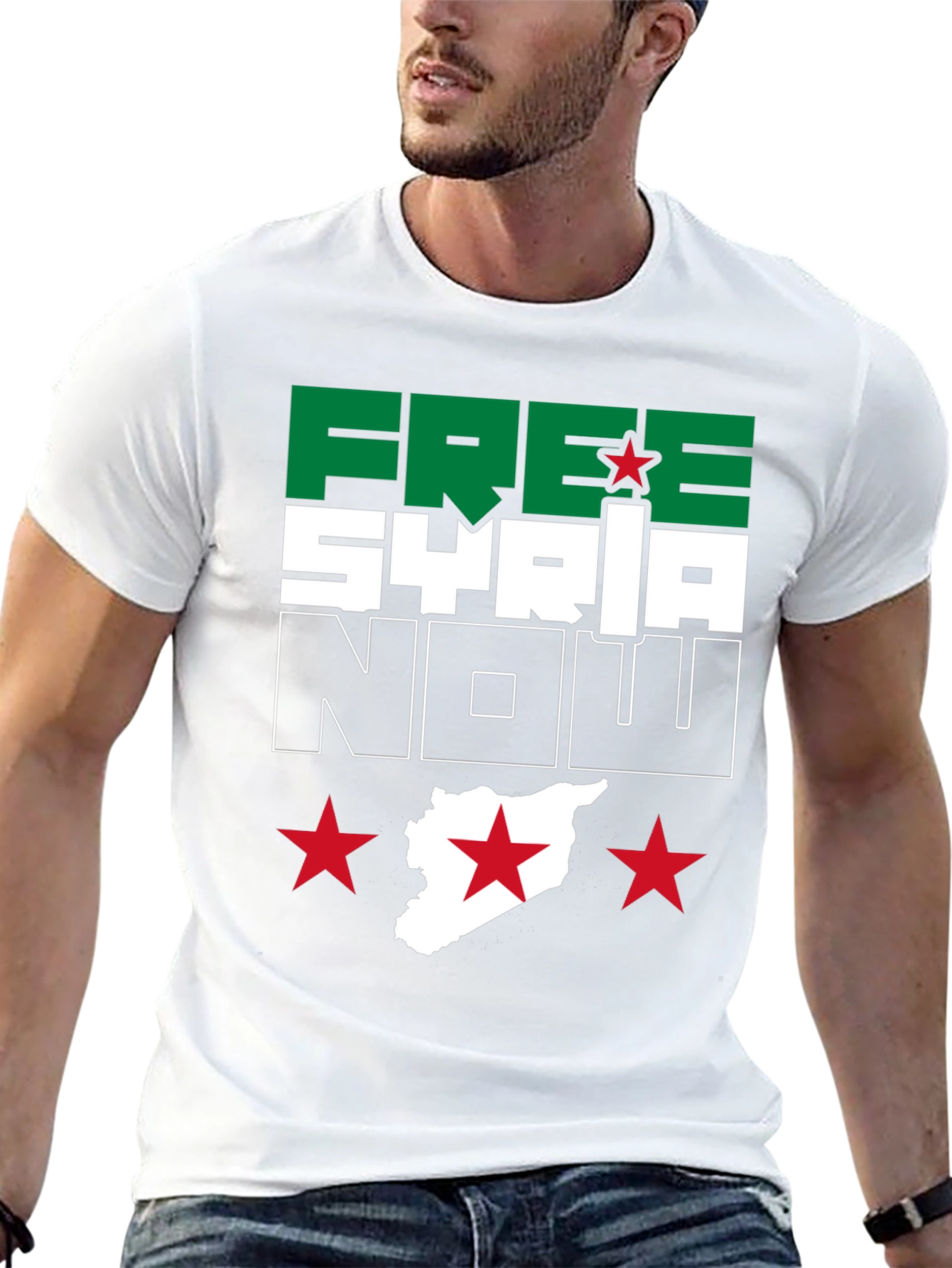 Free Syria Now Graphic T-Shirt