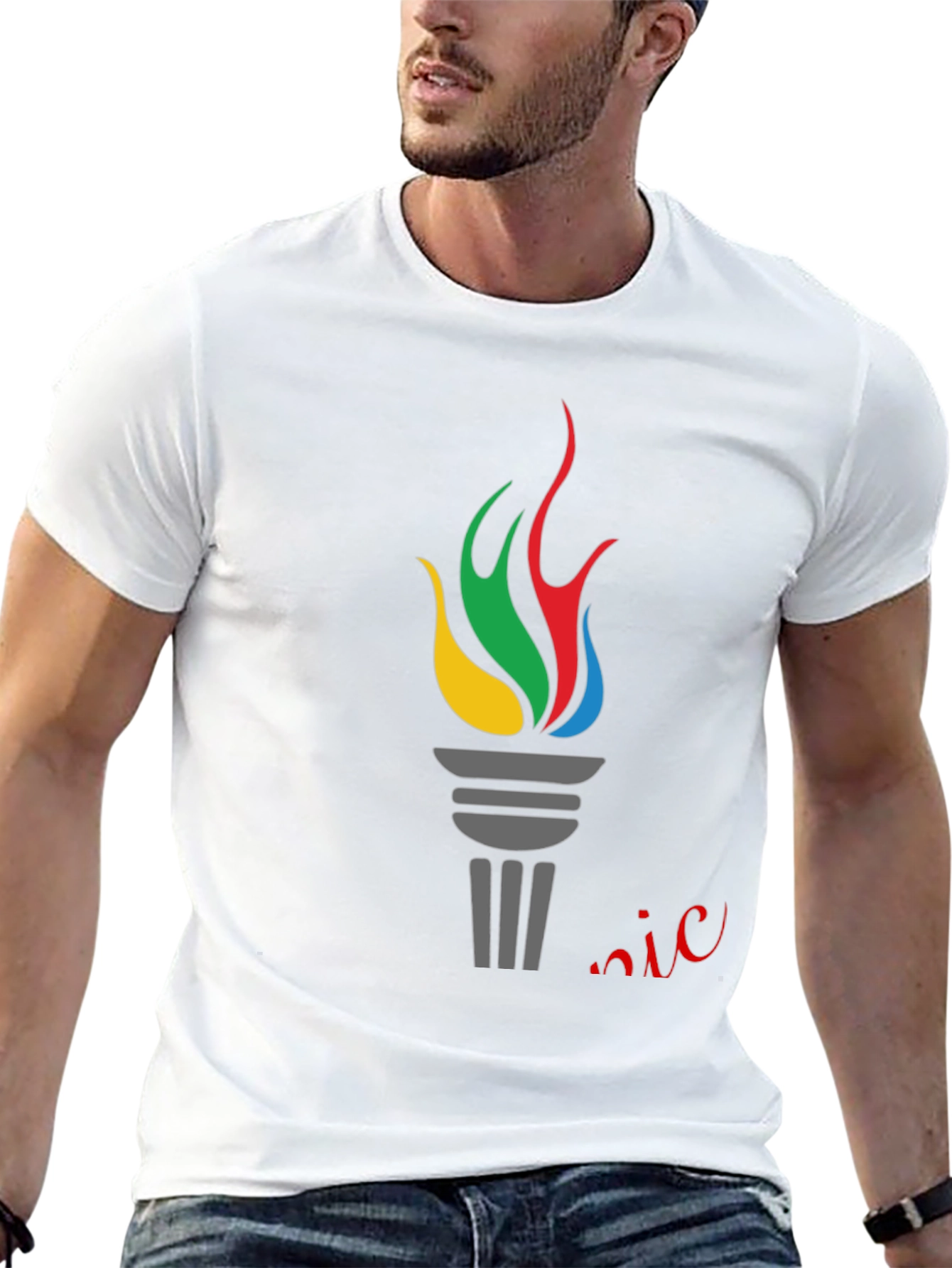 Torch Graphic Tee - Classic Style