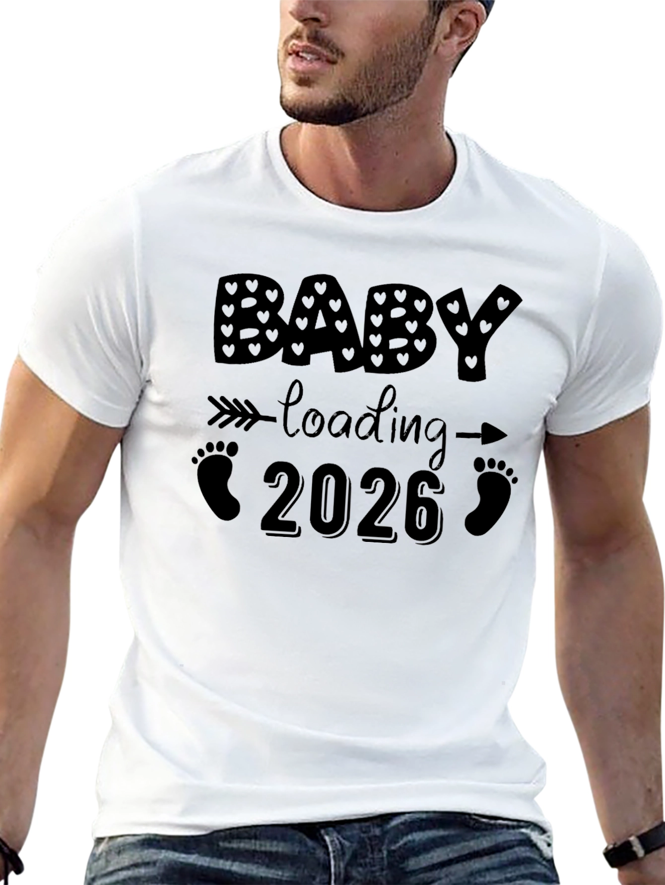 Baby Loading 2026 Black T-Shirt