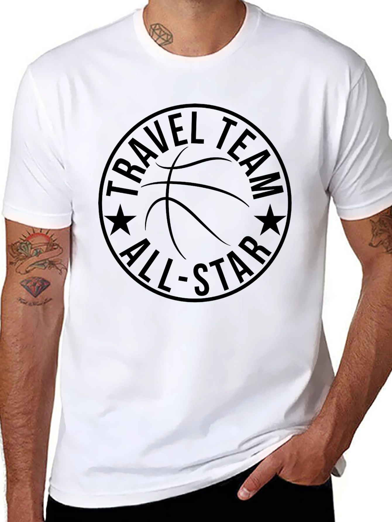 Travel Team All-Star Basketball Graphic Tee
