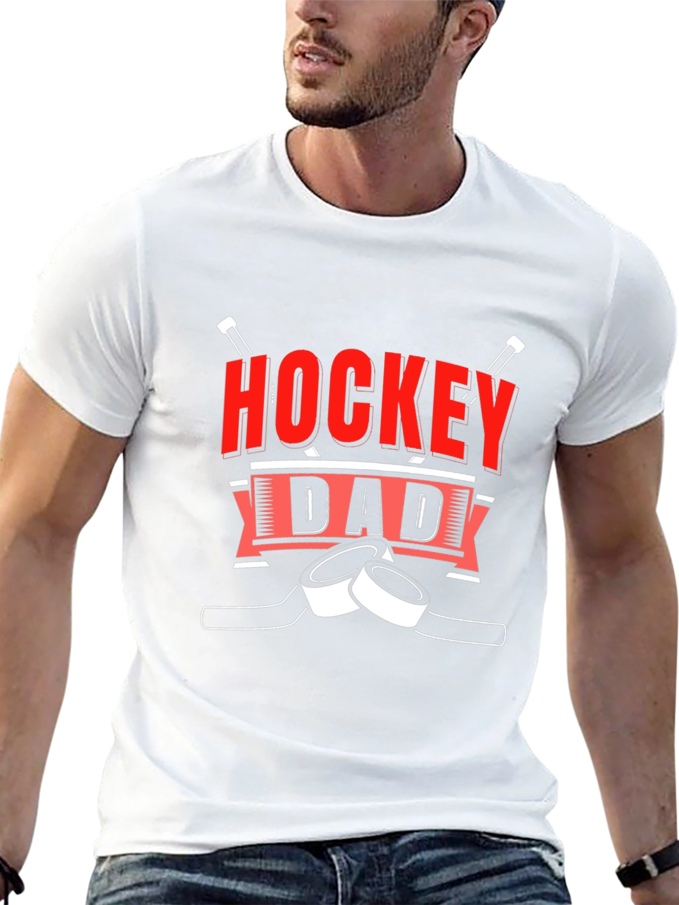 Hockey Dad Black T-Shirt