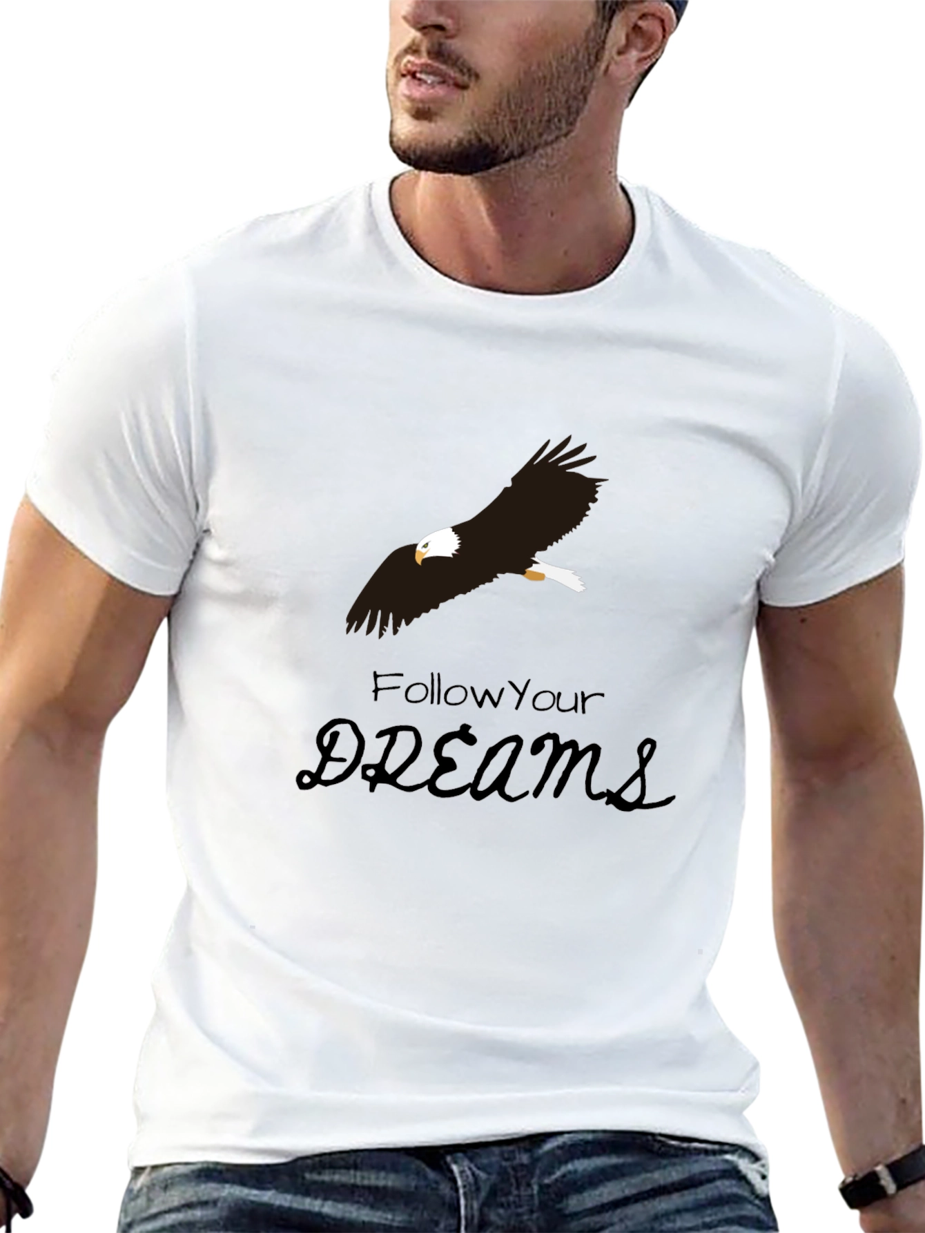 Eagle Dreams Graphic Tee - Black