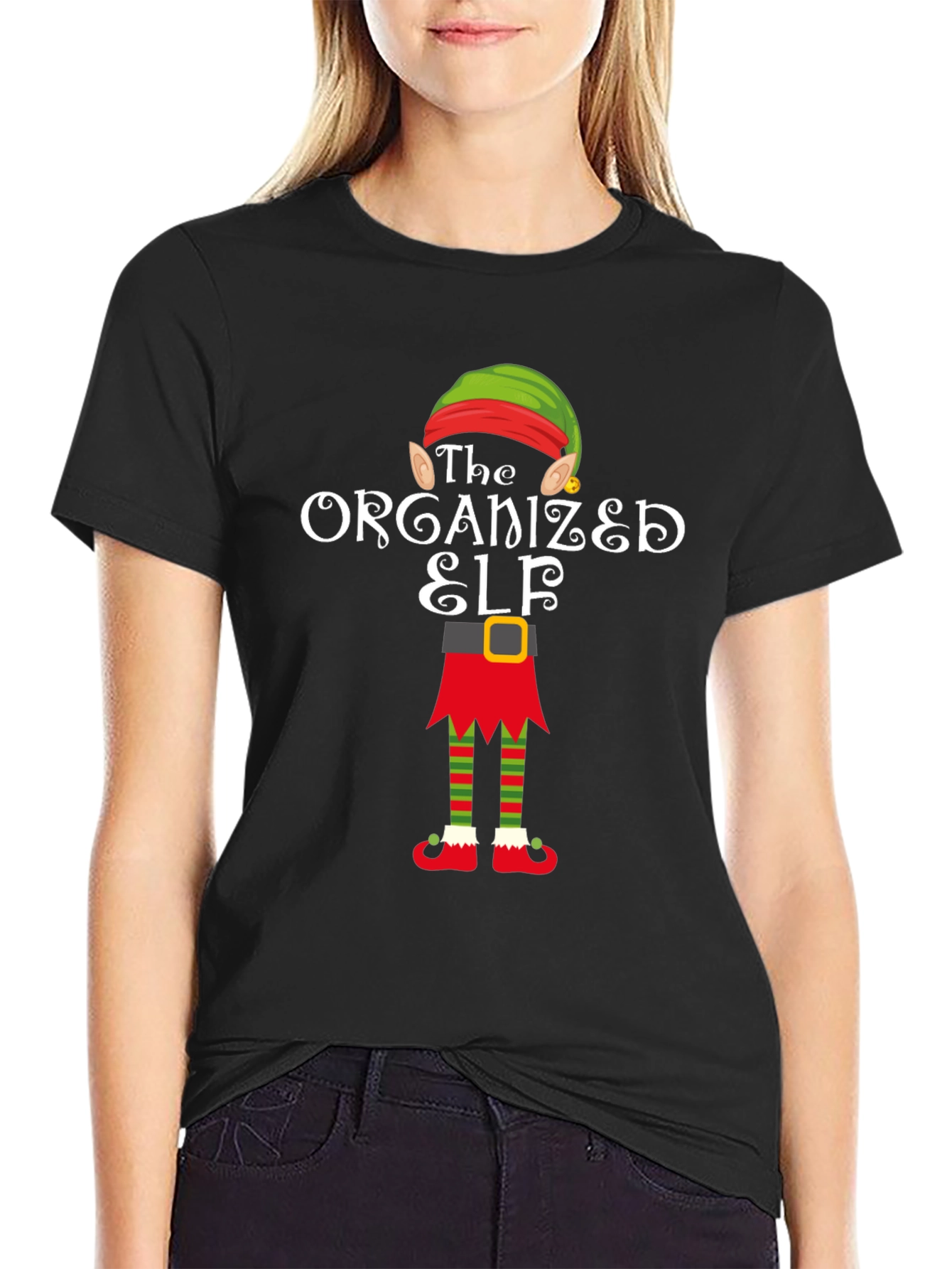 The Organized Elf T-Shirt Christmas Holiday Shirt