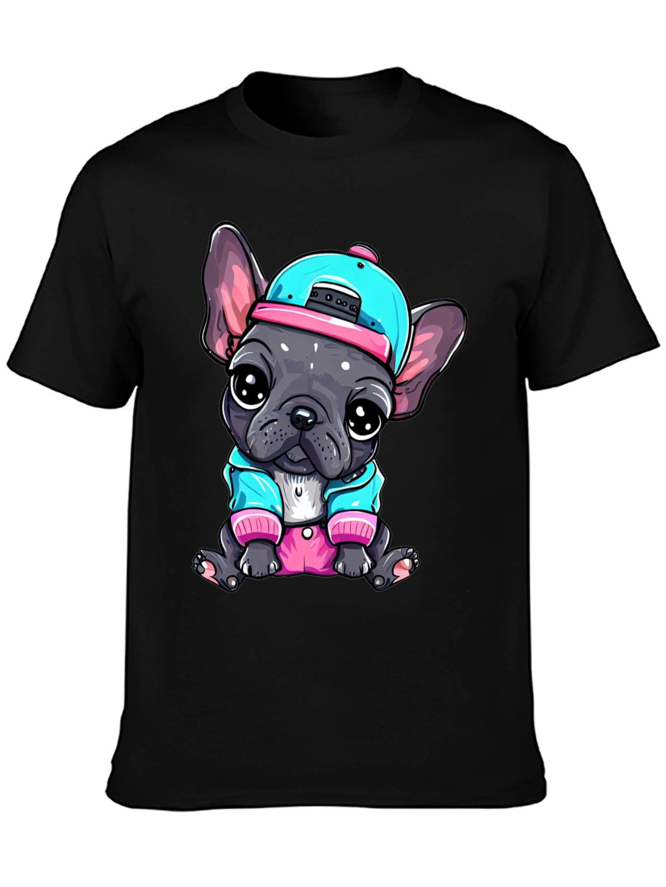 Cool Bulldog Pup Graphic Tee