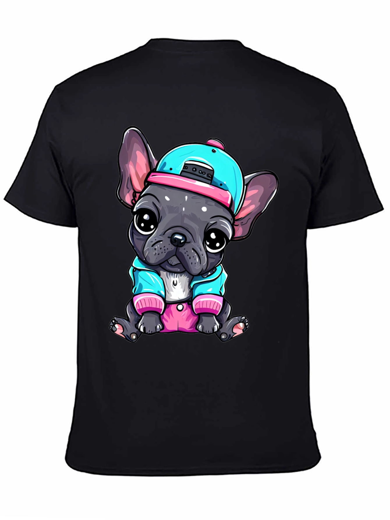 Cool Bulldog Pup Graphic Tee