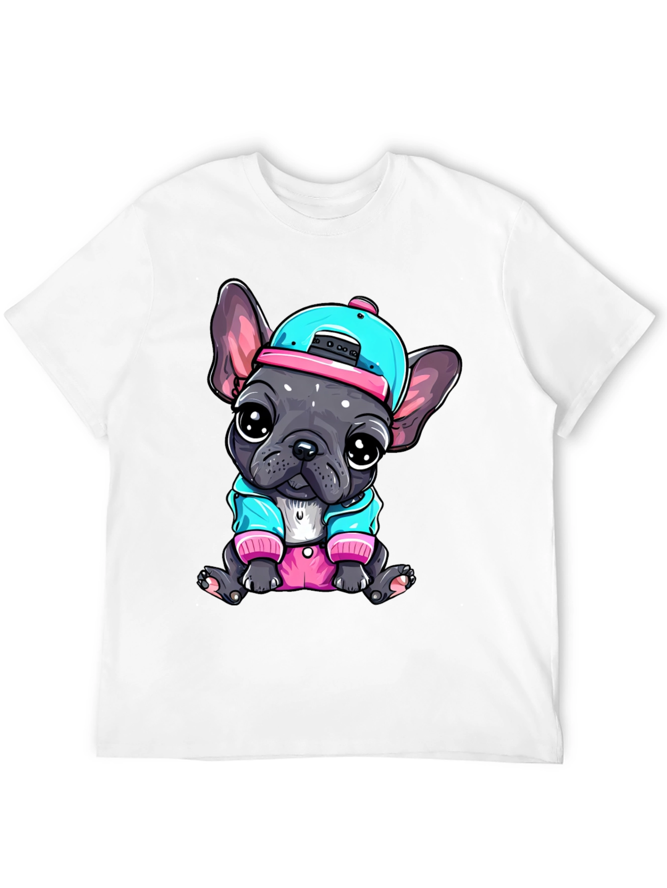 Cool Bulldog Pup Graphic Tee