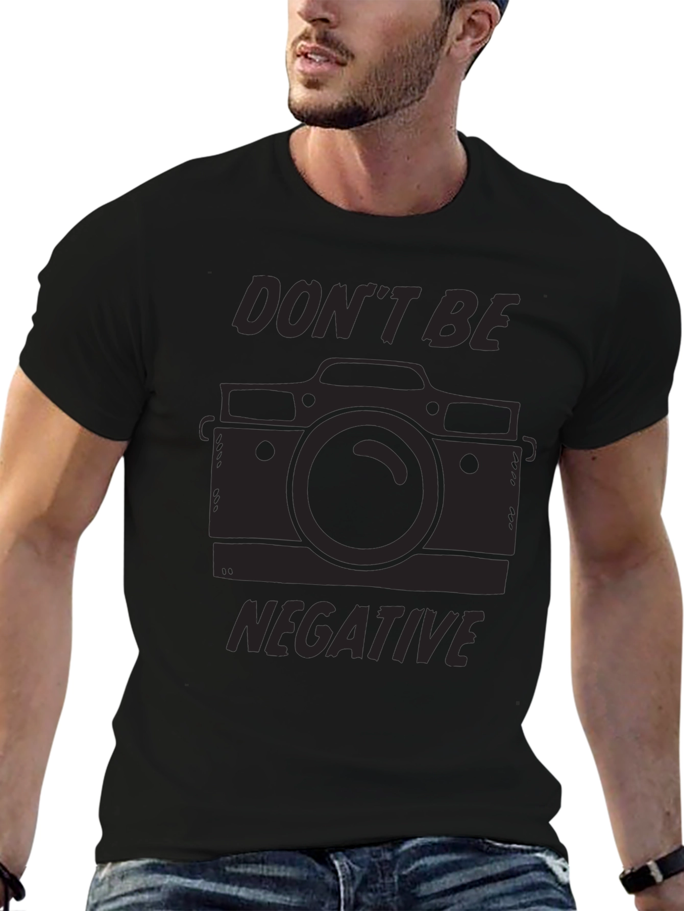 Dont Be Negative Camera T-Shirt