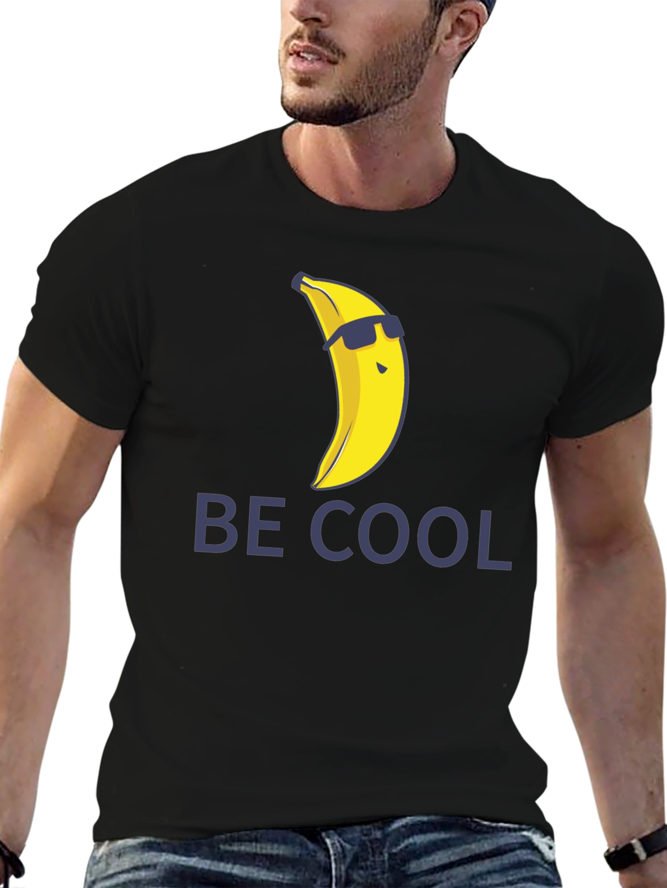 Cool Banana Graphic Tee - Unisex Black T-Shirt