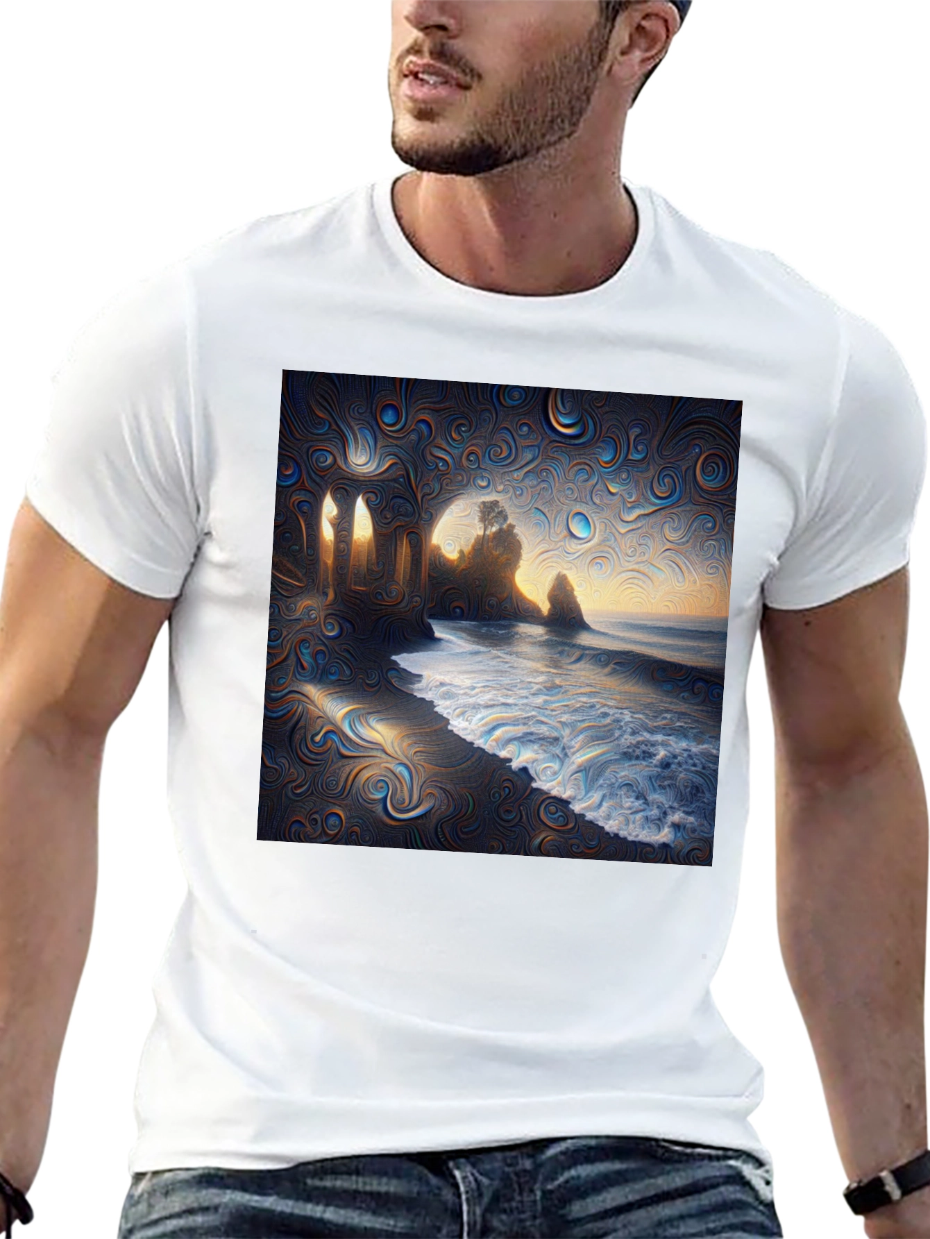 Artistic Seascape Graphic Tee
