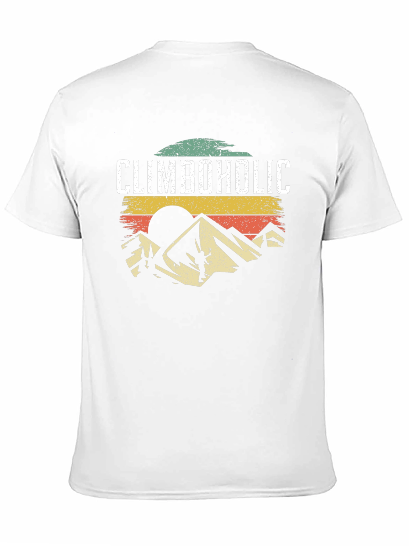 Climbaholic T-Shirt: Retro Mountain Climbing Design
