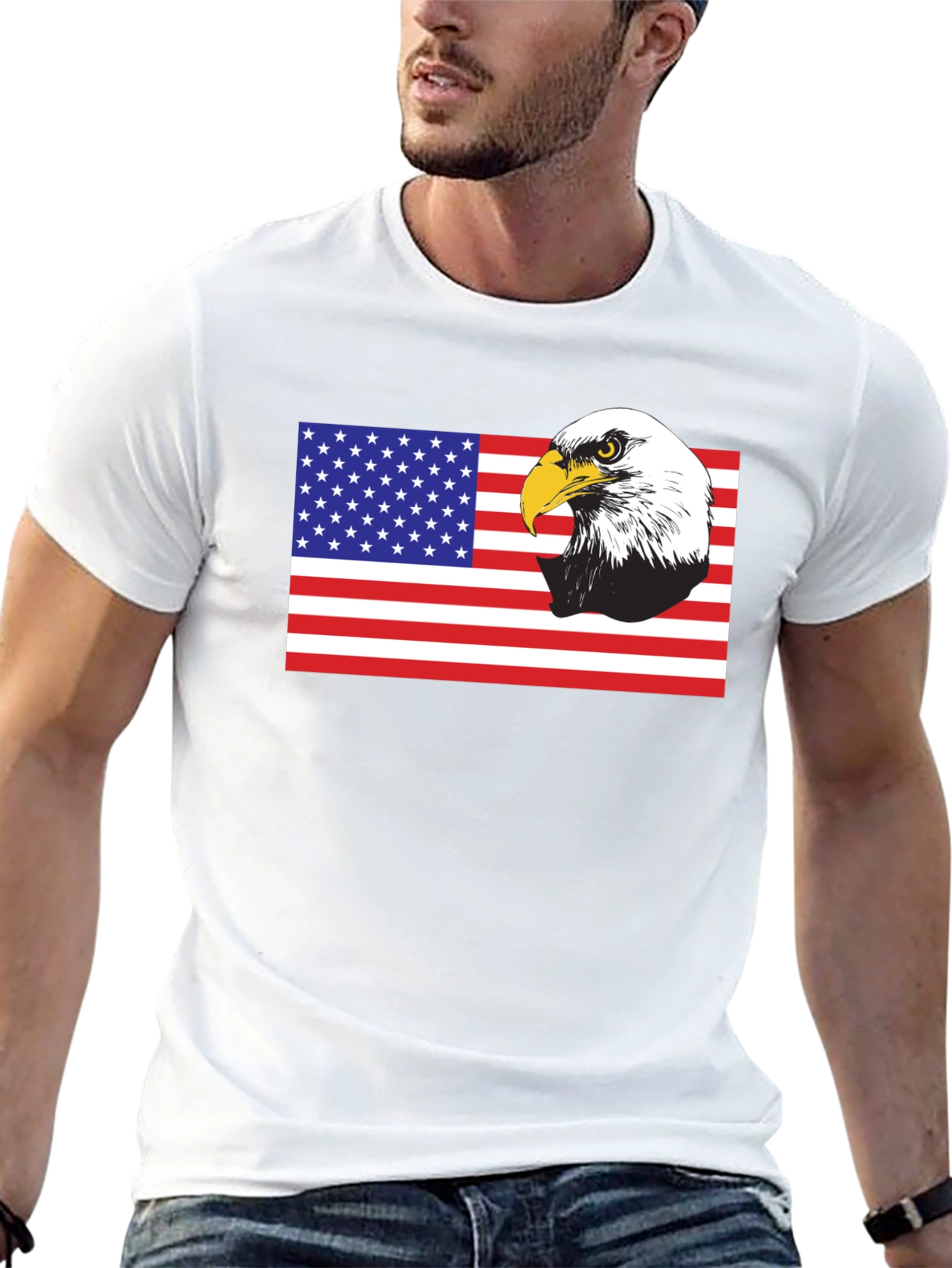 American Eagle Flag Graphic T-Shirt