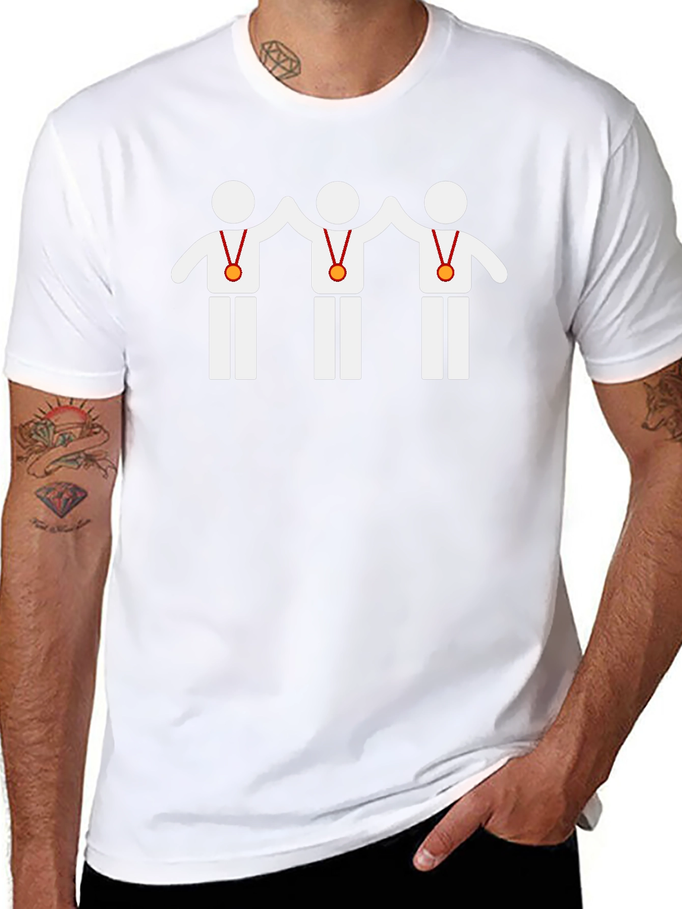 Winning Team Graphic Tee - Black Cotton T-Shirt