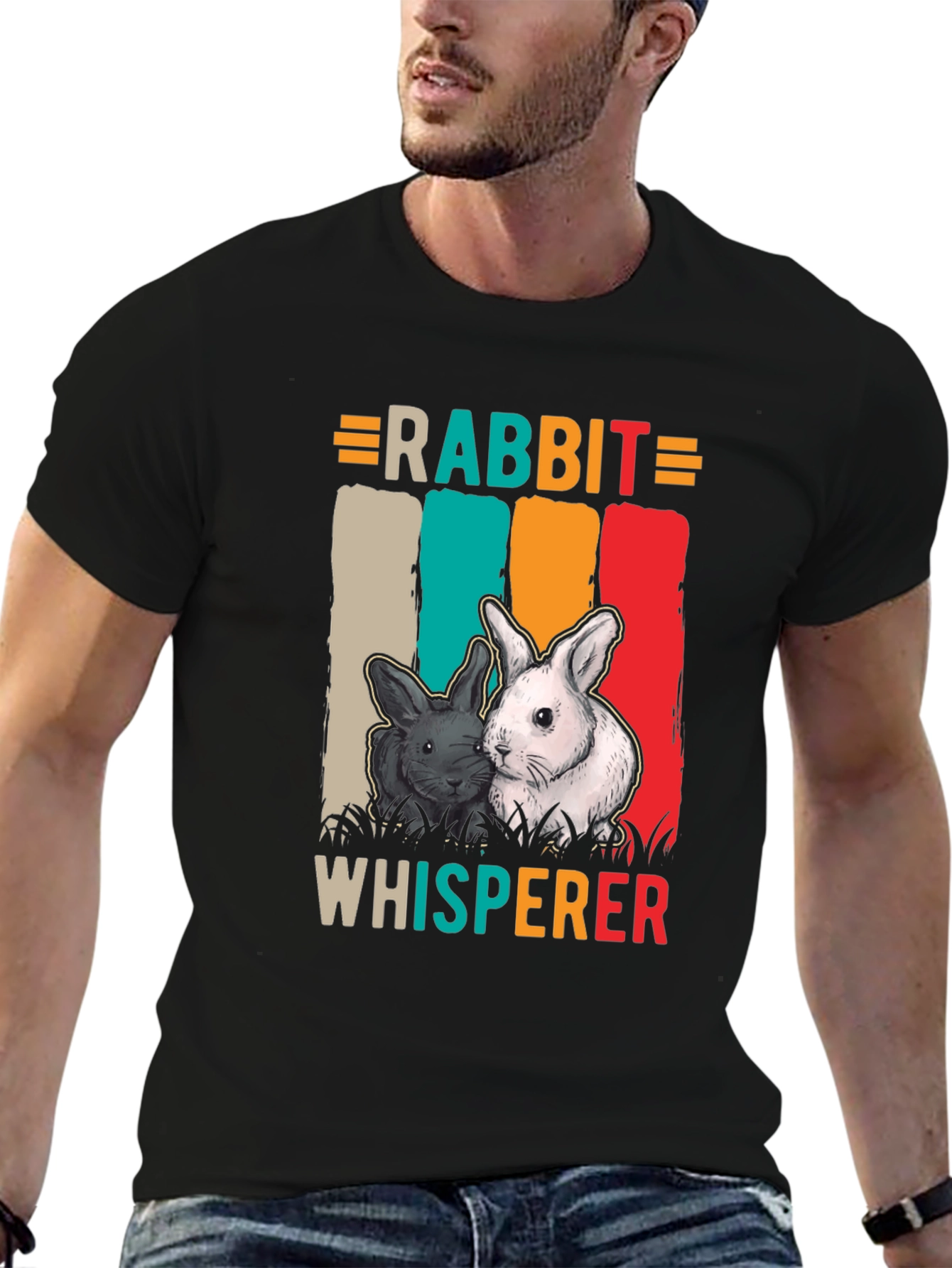 Rabbit Whisperer T-Shirt - Cute Bunny Tee