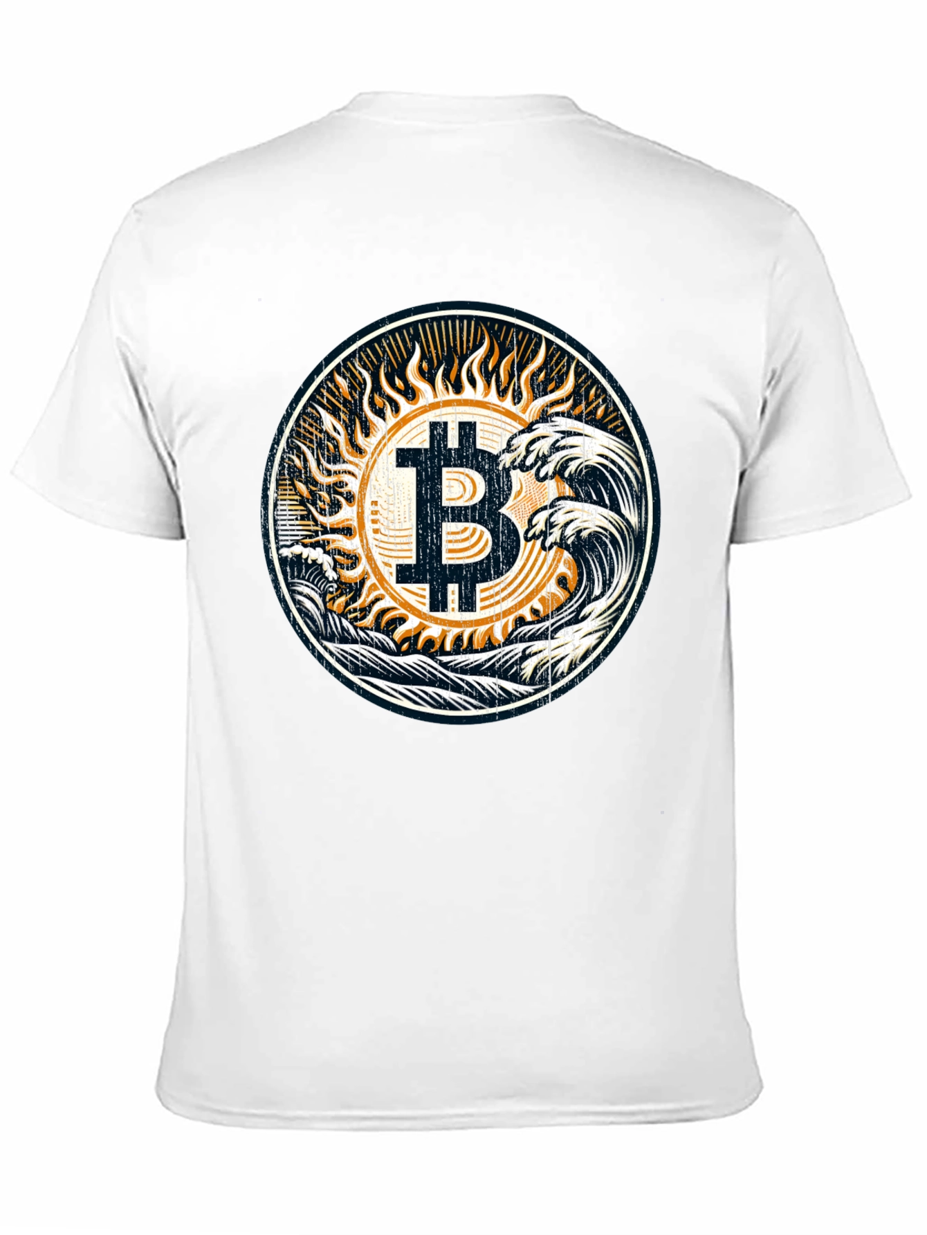 Bitcoin Waves Graphic Tee - Crypto Fashion
