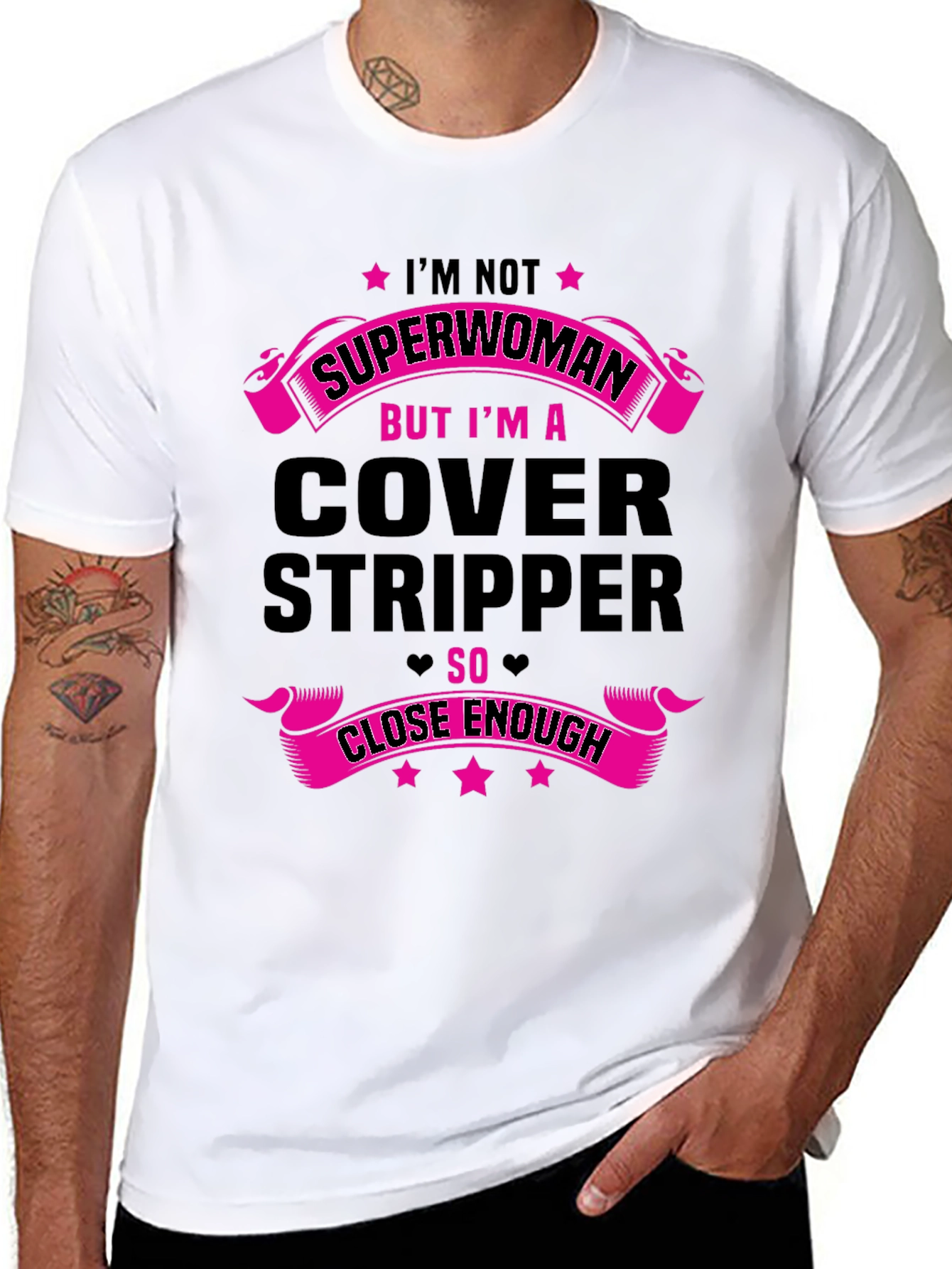 Cover Stripper Graphic Tee Funny Novelty T-Shirt